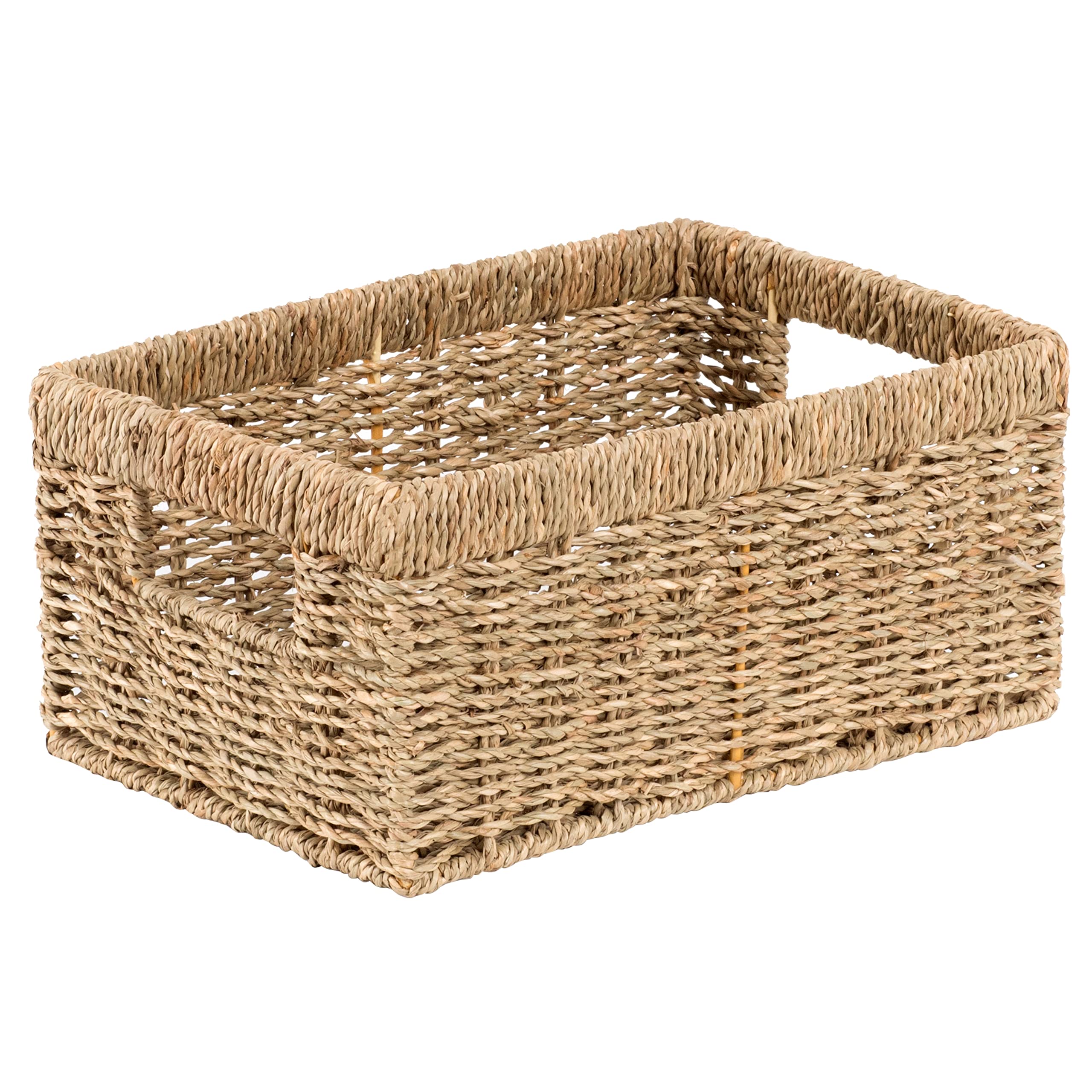CENBOSS Woven Storage Baskets (Seagrass, Medium, 1PC) - Image 3