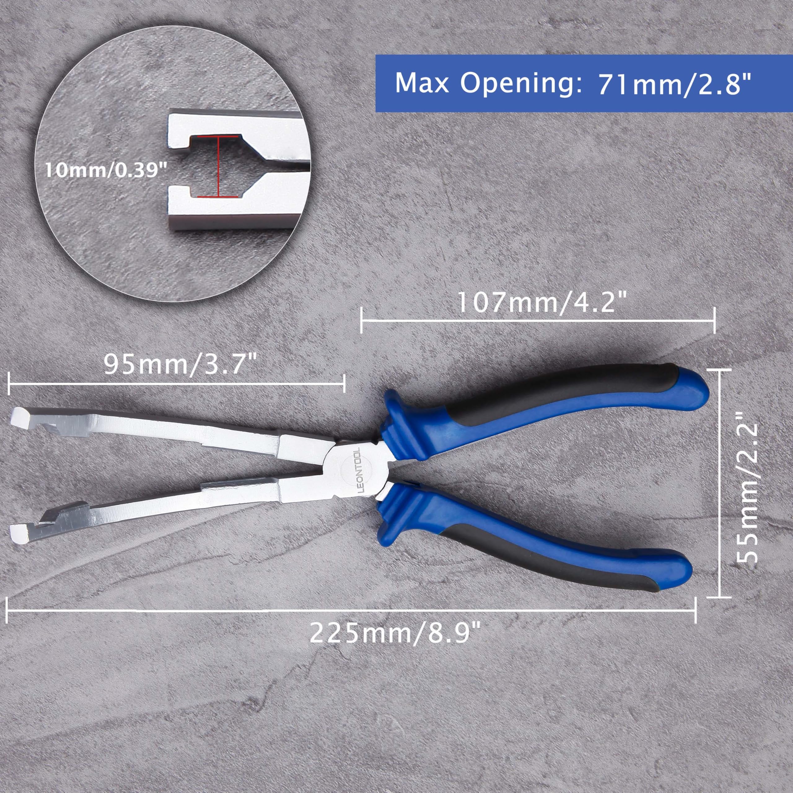 LEONTOOL 25 cm szczypce do świec żarowych kątowe szczypce do świec żarowych z uchwytem TPR szczypce do świec żarowych szczypce do usuwania świec żarowych narzędzie do usuwania świec żarowych narzędzie