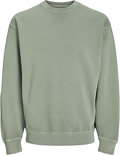 JACK & JONES Men's Jjecharge Faded Sweat Crew Neck Noos Sweatshirt