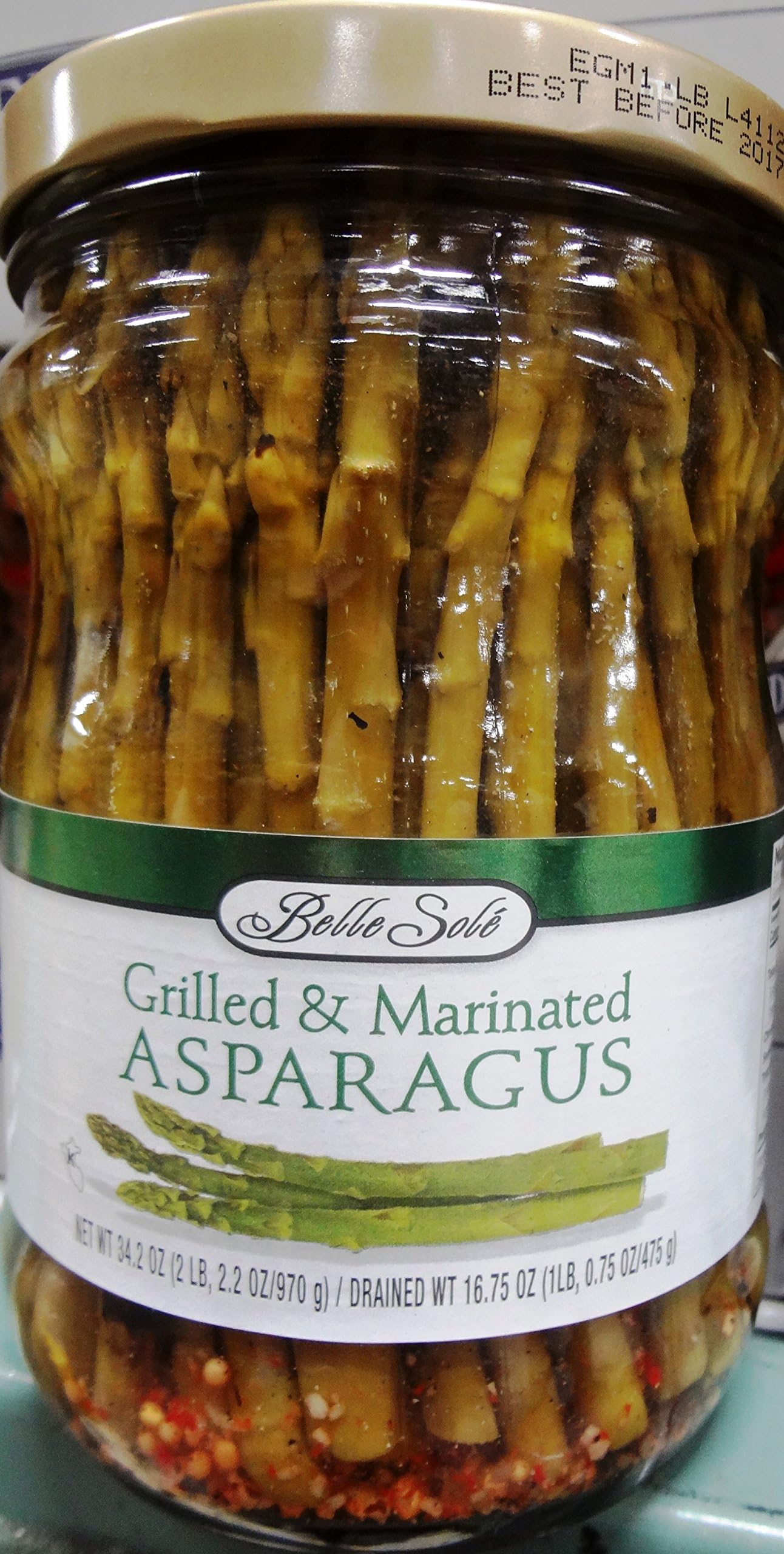 Belle Sole Grilled & Marinated Asparagus, 38.8 Oz