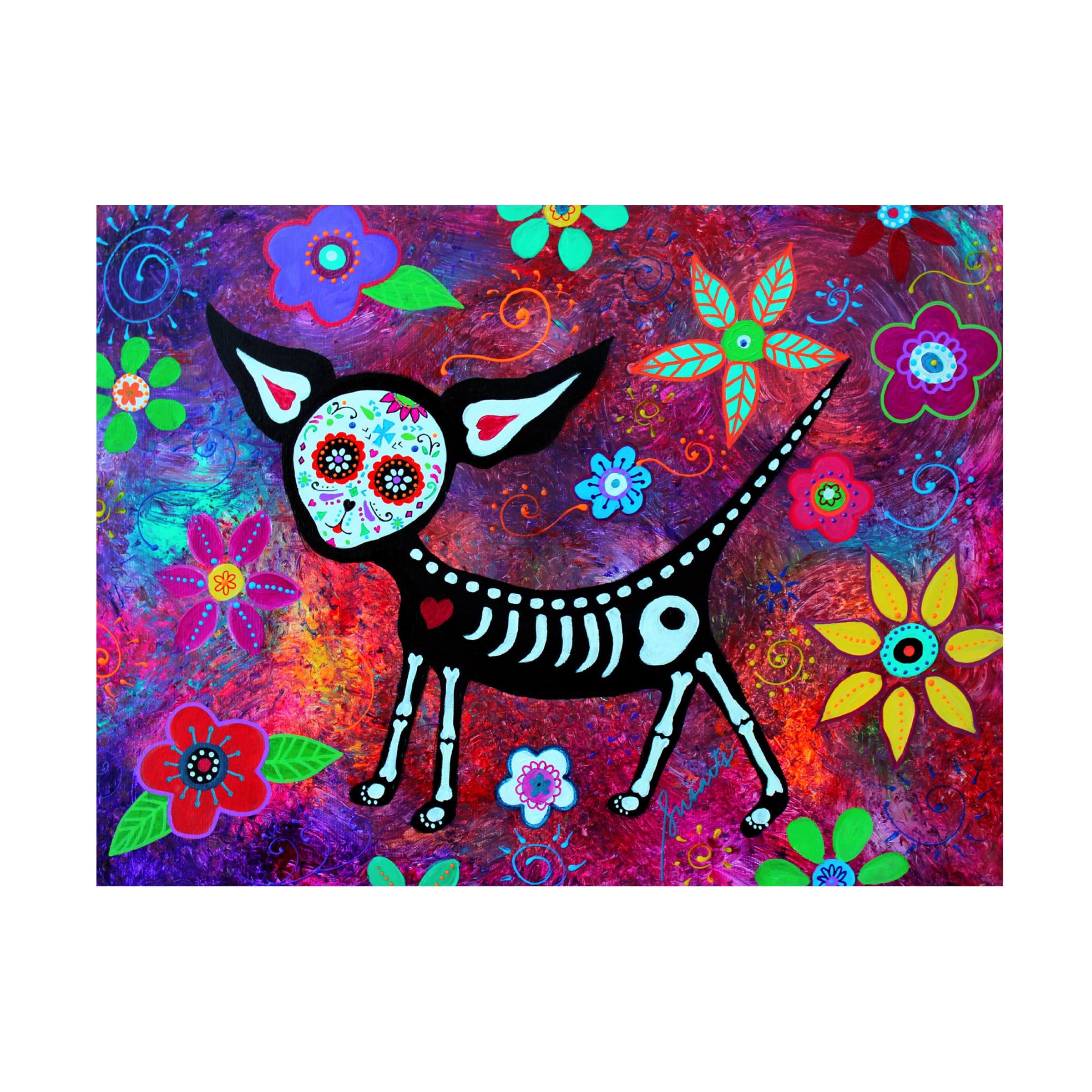 Trademark Fine Art 'Amor Pelado' Canvas Art by Prisarts 18x24