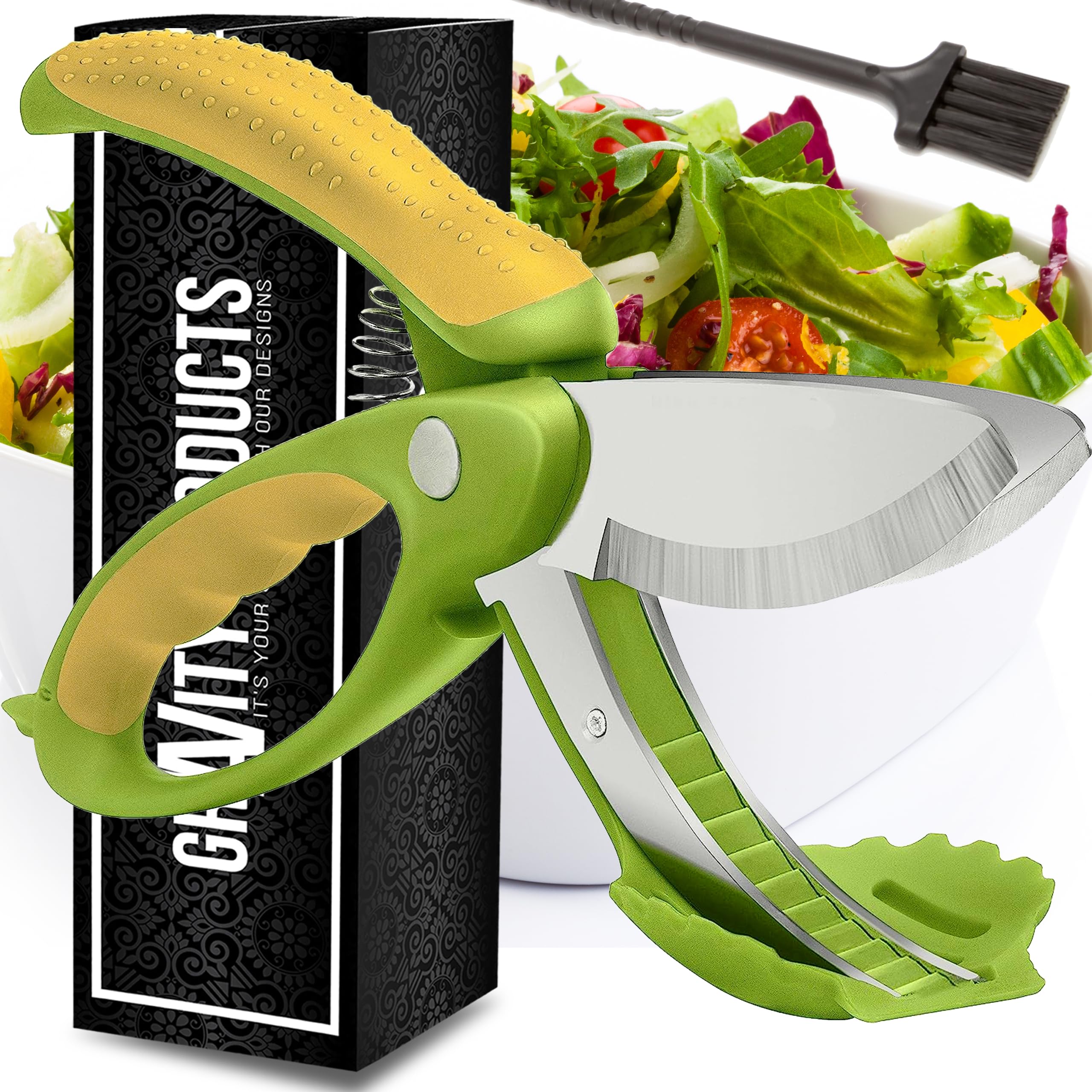 Amazon.com: Salad Scissors - 2-in-1 Food Chopper and Kitchen
