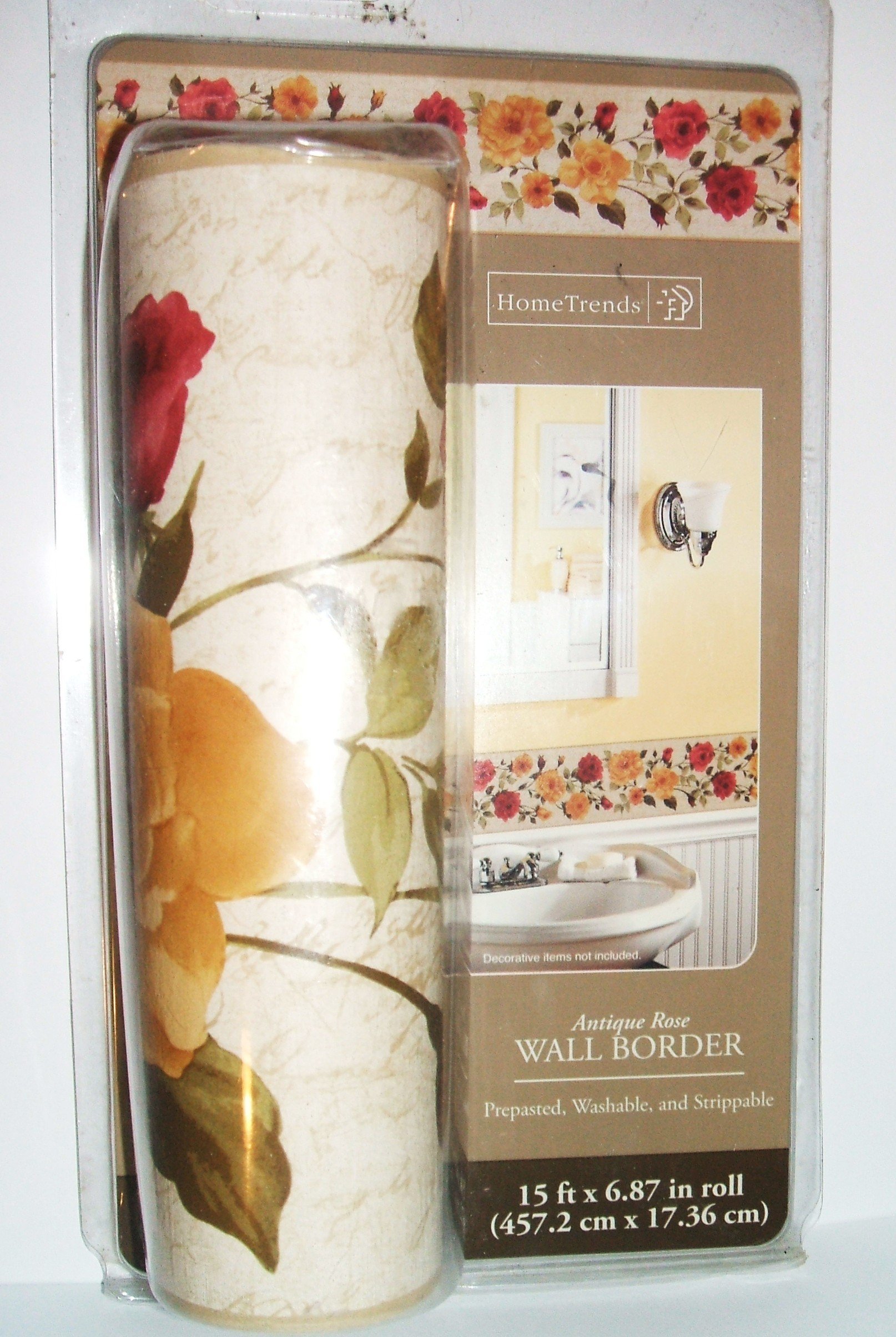 hometrendsAntique Rose Wall Border