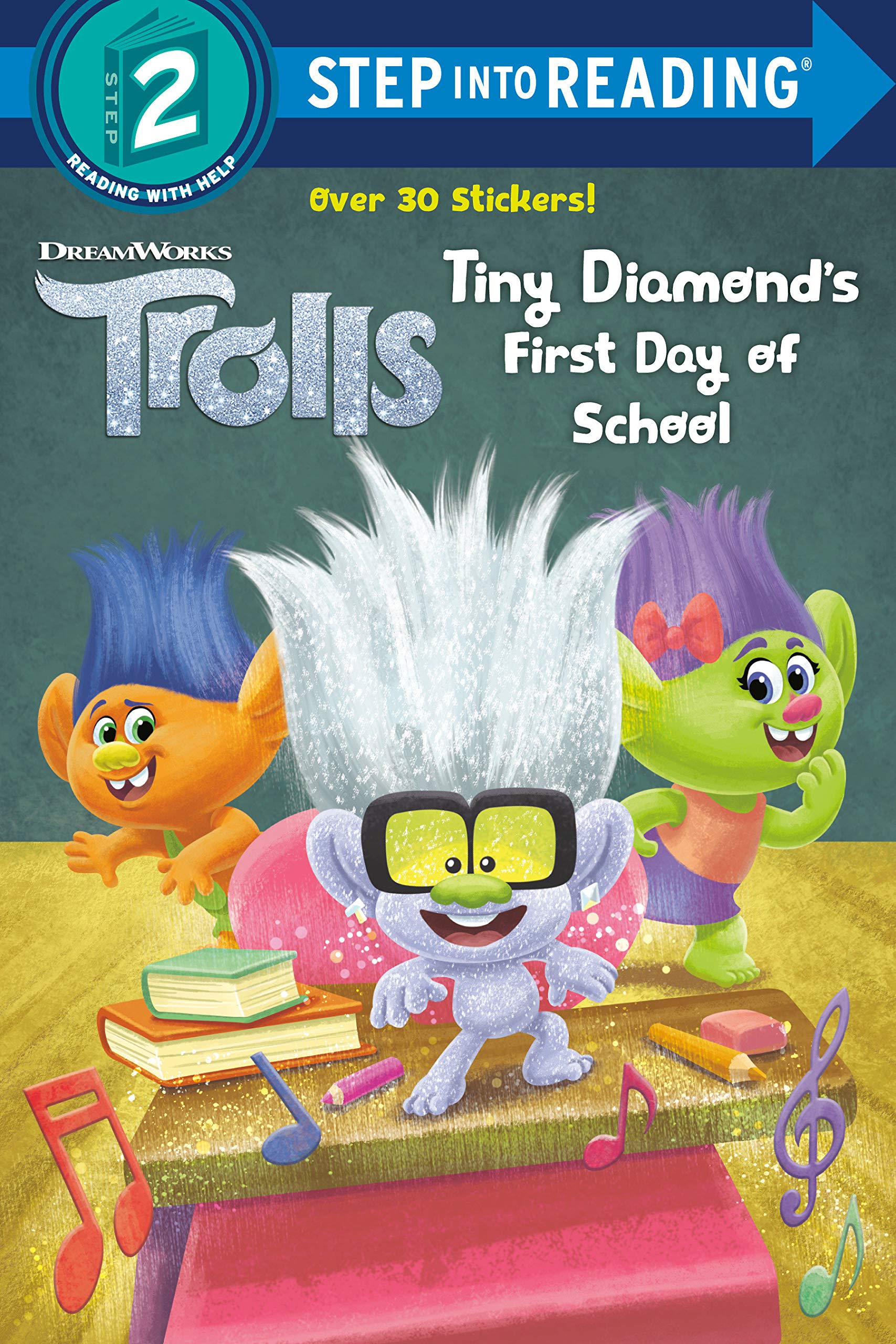 Tiny Diamond's First Day of School (DreamWorks Trolls) (Step into Reading)