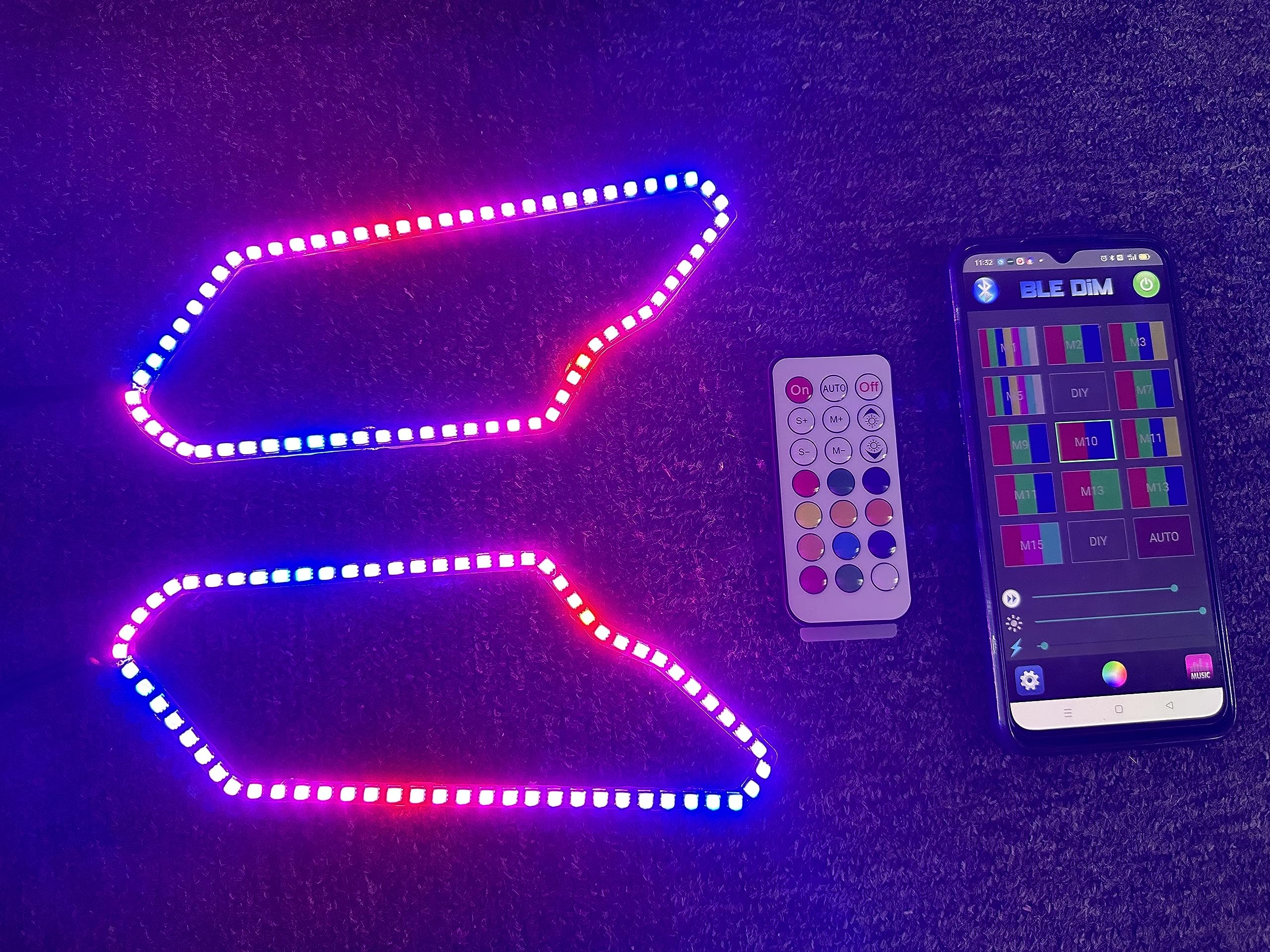 X3 Dream Chase Flow Color Shift 2017-2021 Can-Am Maverick X3 LED Headlight Halo Ring Multiple Color Changing Dynamic LED Halo Ring Light