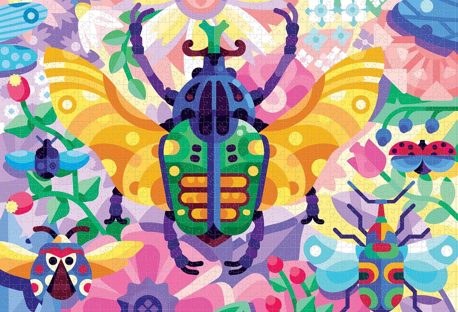 Goliath Alex Krugli - Beetle Mania 1000-Piece Puzzle - Completed Size 26.75 x 18.26 Inches - Ages 12 and Up
