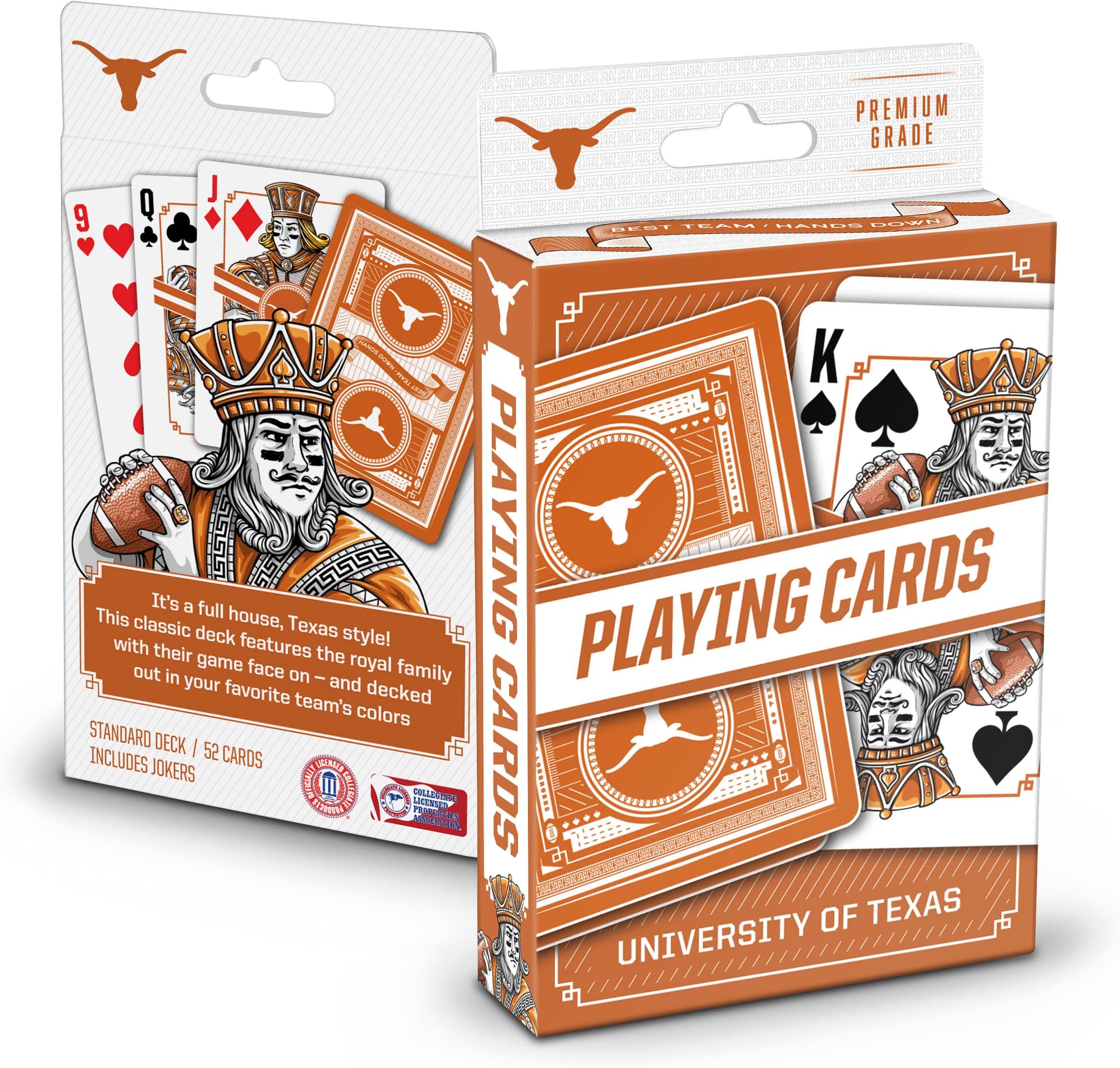 YouTheFan NCAA Officially-Licensed Playing Cards - Original Artwork on All face Cards and Jokers - Team’s Official Colors - Quality Linen Texture - Designed in The USA