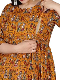 Jikonet Women's Maternity Kurti for Feeding Zippers (VJK)-picture-10