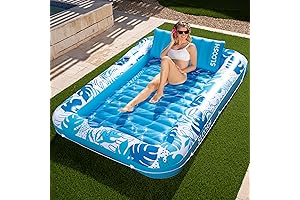 Sloosh Inflatable Tanning Pool Lounger Float XL: The Ultimate Lounging Experience