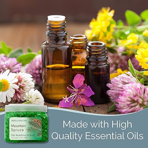 Miniatura 4 de SMELLS BEGONE Perlas de gel eliminador de olores Ambientador Hecho con aceites esenciales Elimina olores en áreas de mascotas, baños, barcos,