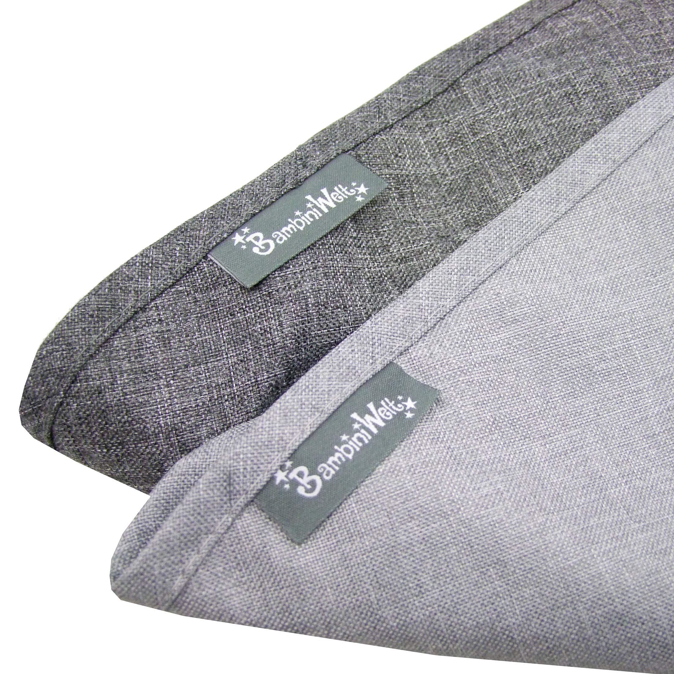BAMBINIWELT Accessoires compatibles avec capote de soleil Cameleon Bugabo - Housse de guidon pour poussette et poussette (capote chiné gris foncé)