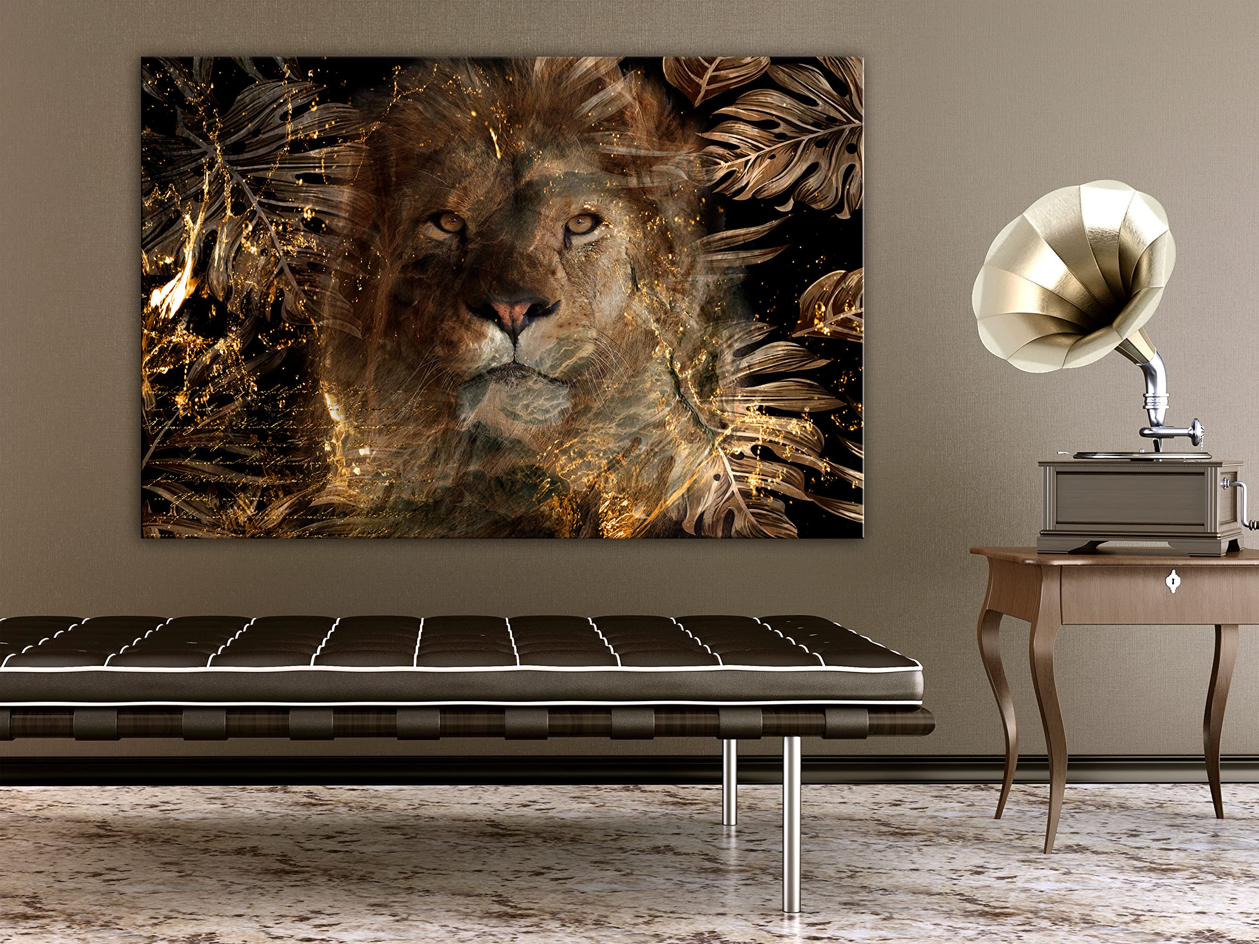 Quadro In Rilievo Premium Su Tela 120x80 Cm - Effetto Dipinto A Mano, Moderno Per Soggiorno