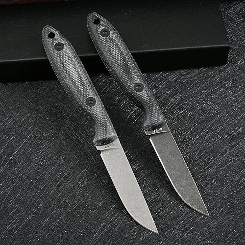 Miniatura 3 de SDOKEDC Knives DC53 Steel Tactical Fixed Blade Knife with kydex sheath for Men EDC Outdoor Camping Survival Hunting (Black stone wash)