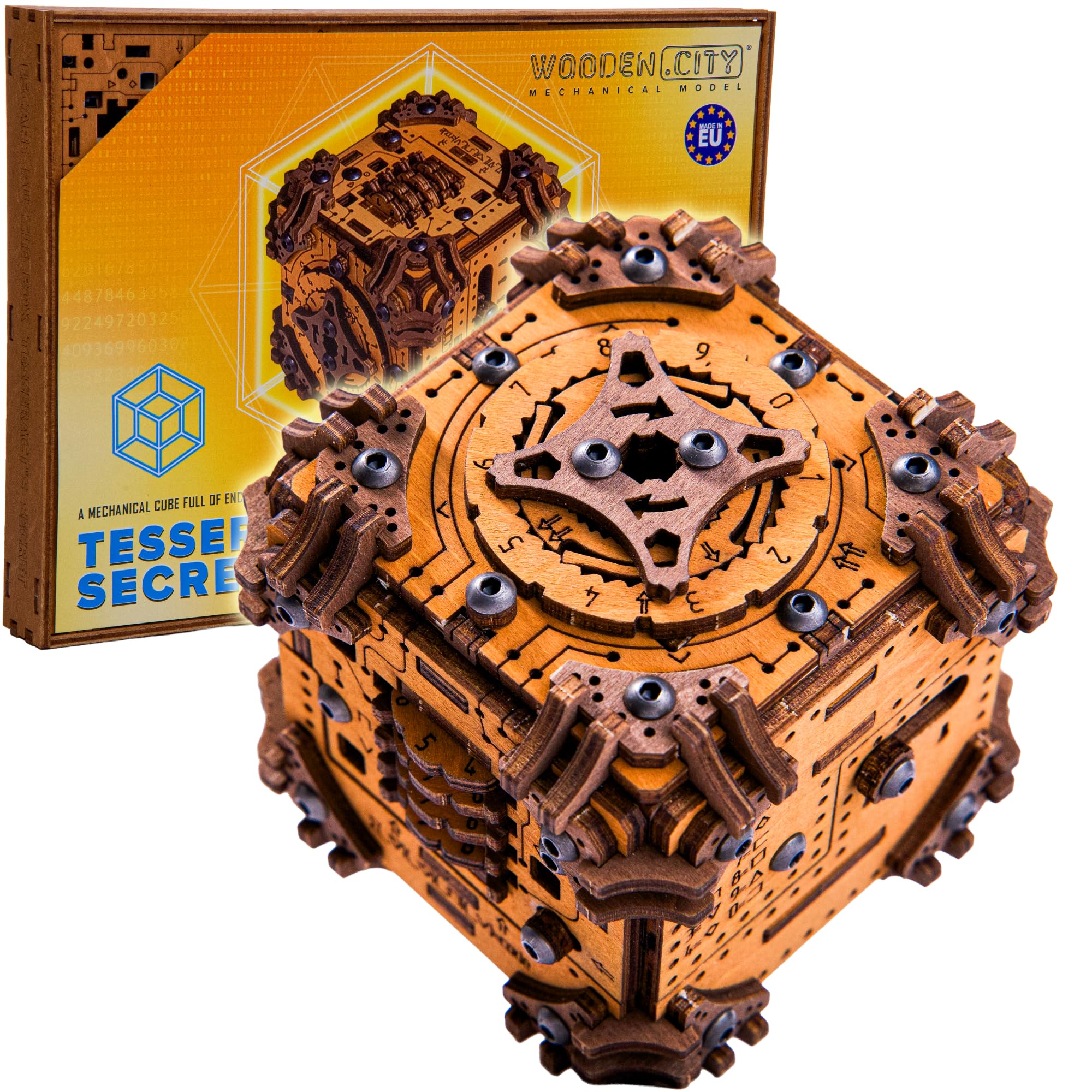 Modello 3D in Legno - Escape Puzzle Box - Tesseract's Secret