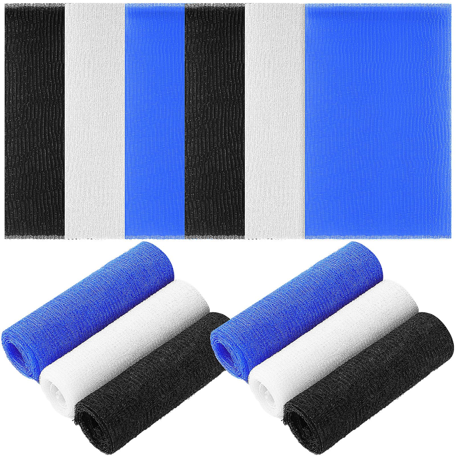 Tatuo 12 Pack Exfoliating Bath Cloth Towel