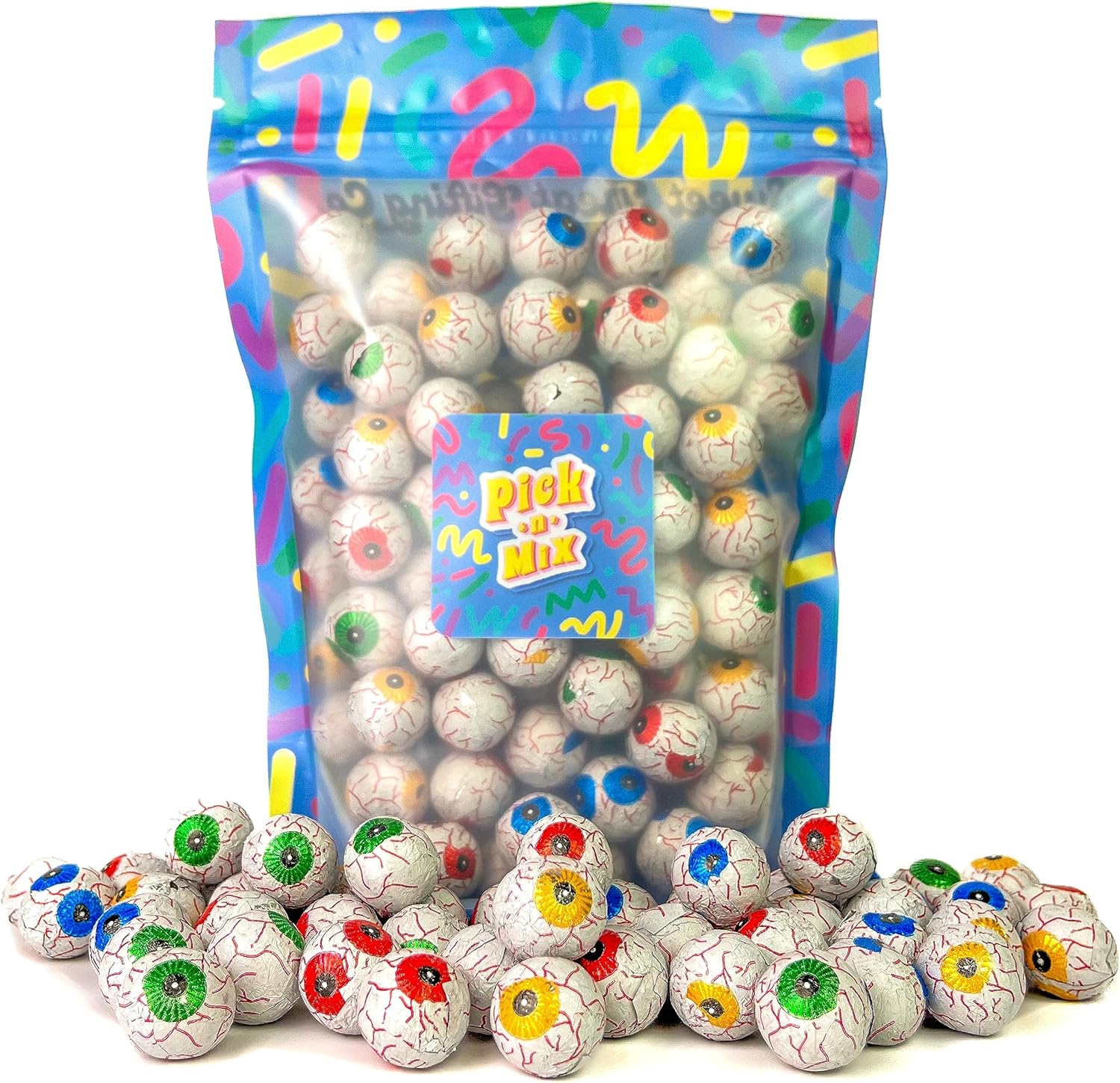 Milk Chocolate Eyeballs Halloween Sweets 400g 80 Pack by The Sweet