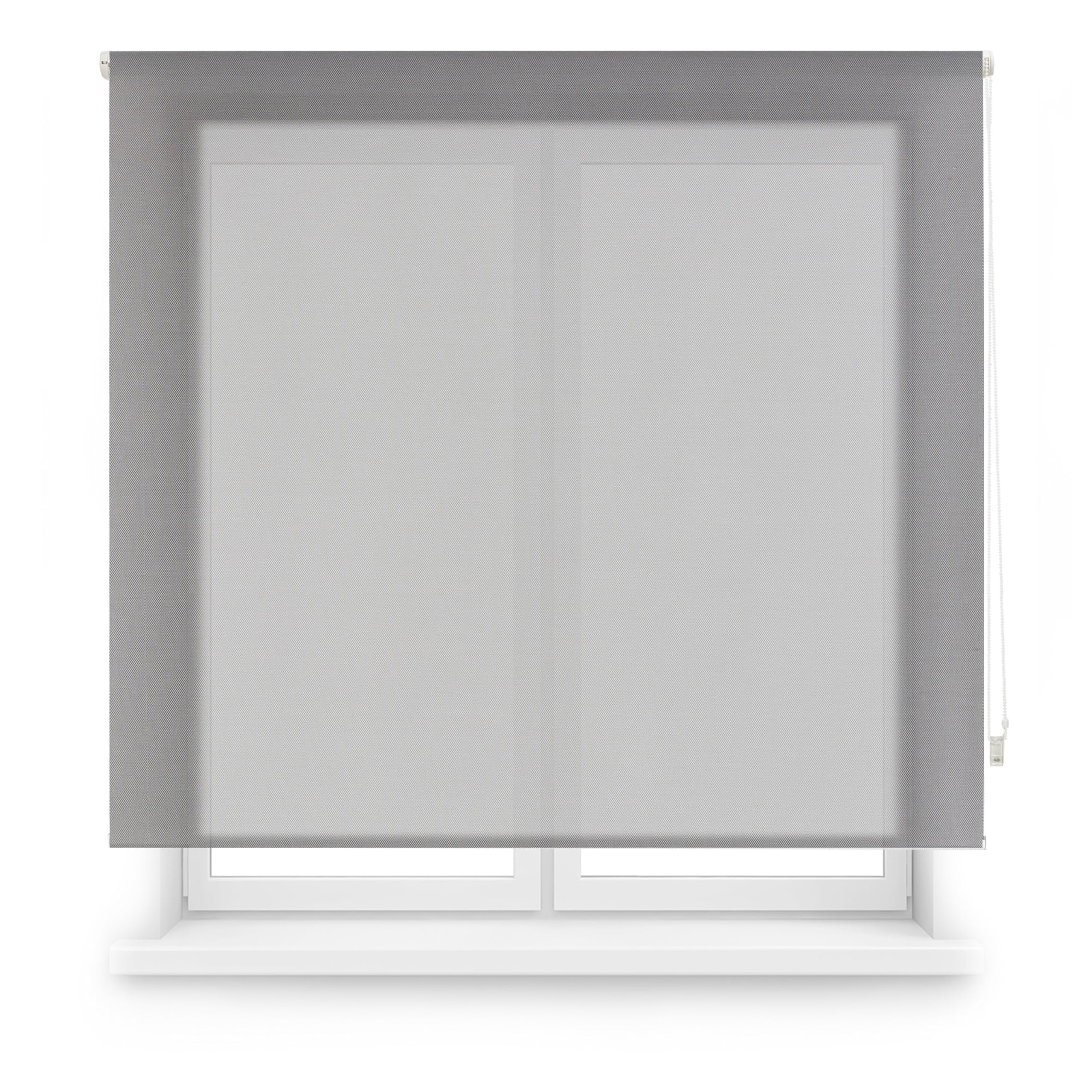 Blindecor Premium Blackout Roller Blind, Made to Measure, Dark Grey, Roller Blind 90 x 240 cm (Width x Height), Fabric Size 87 x 235 cm, Blackout Roller Blind with 38 mm Tube, Robust and Elegant