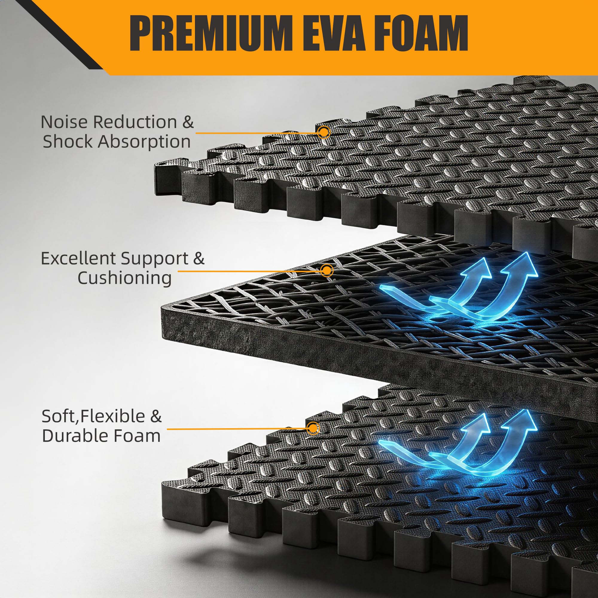 Amazon.com: ZENY Puzzle Exercise Mat, 0.75'' Thick EVA