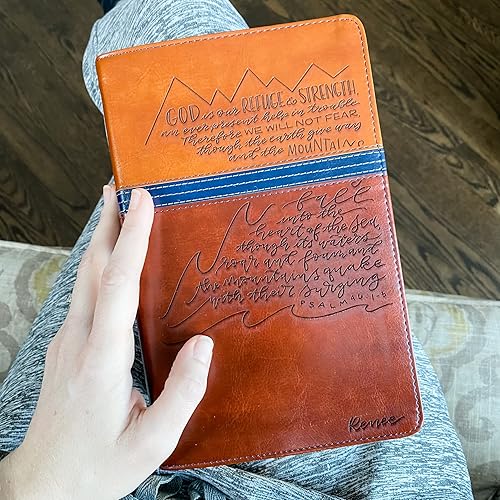 Miniatura 2 de JOY CREATIVE NIV Study Bible | Personalized with Name | Custom Design is Hand Illustrated & Laser Engraved | Gift for Birthday, Graduation, Baptism,