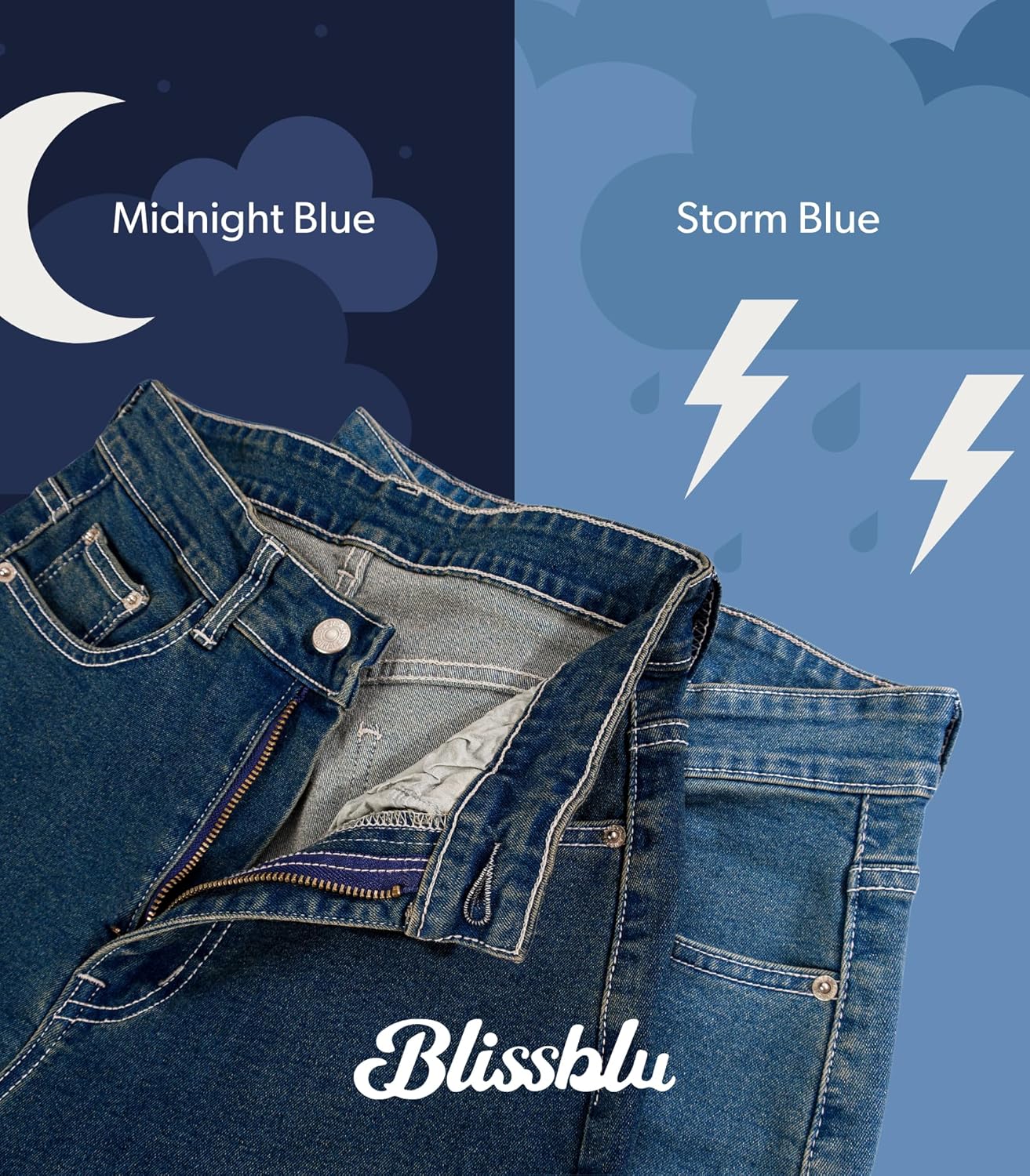 Flattering High-Waist Jeans for Women –Stretchy Premium Denim, Slimming Straight & Wide-Leg Fit, Petite to Plus Sizes - Image 8