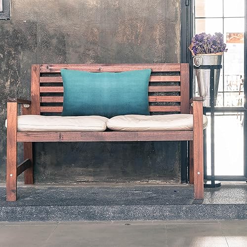 Miniatura 2 de Fab Habitat Almohada lumbar para interiores y exteriores hecha de hilo de poliéster reciclado, doble cara, resistente a las manchas, lavable a