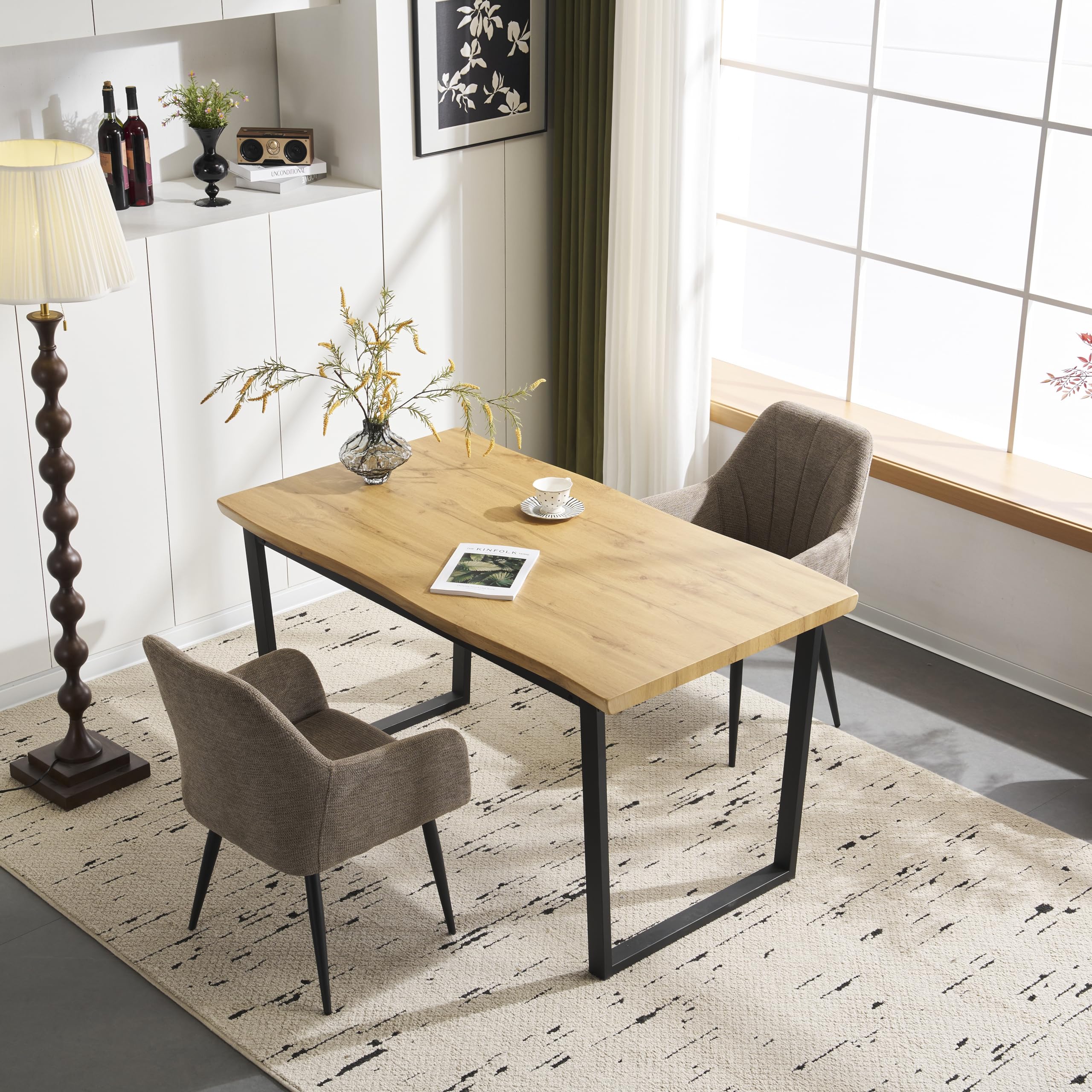Amazon｜ダイニングテーブル 4人用 2人用 幅140cm 食卓テーブル