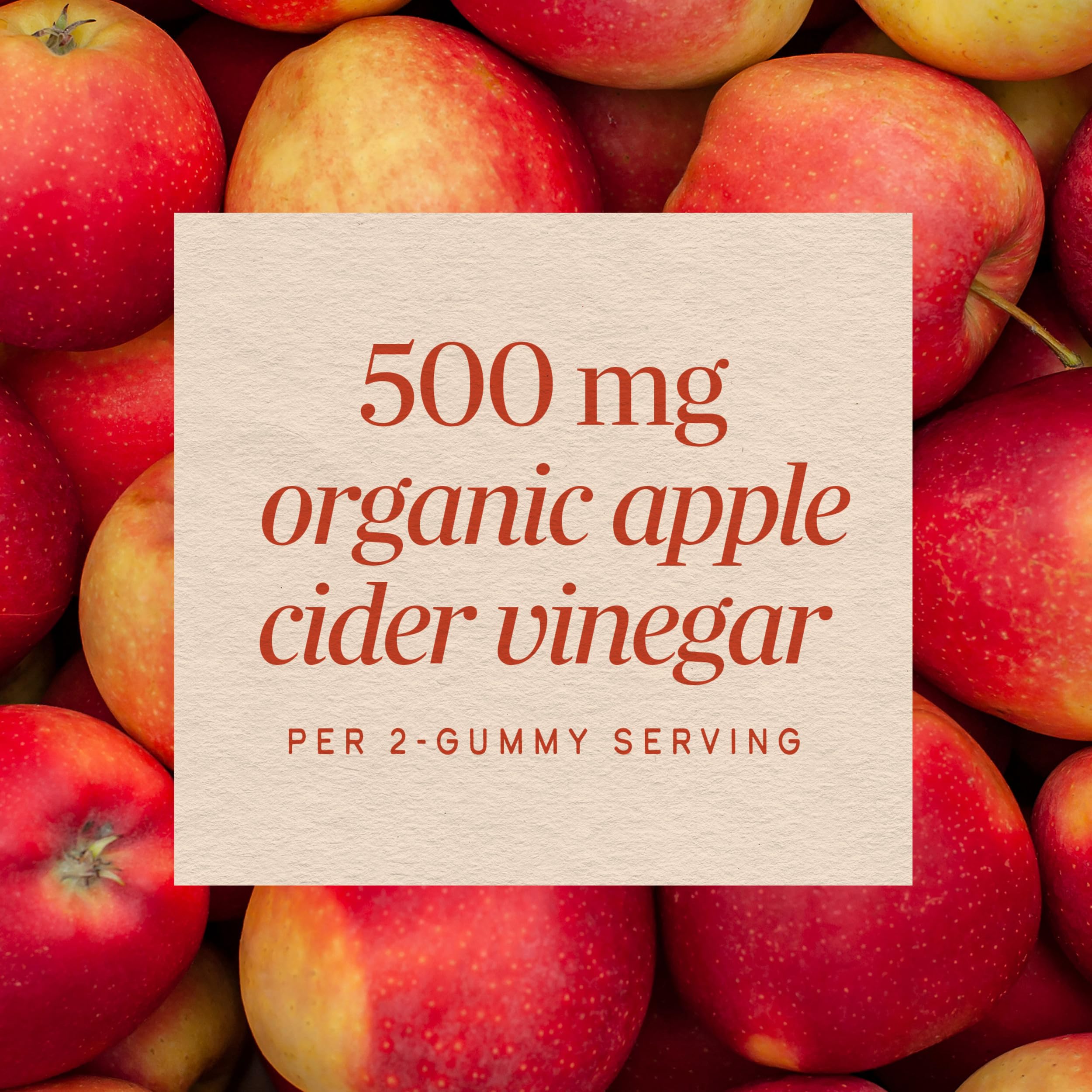 Nature's Way Organic Apple Cider Vinegar Gummies, Apple Flavored, 60 ct — Amazon image 4
