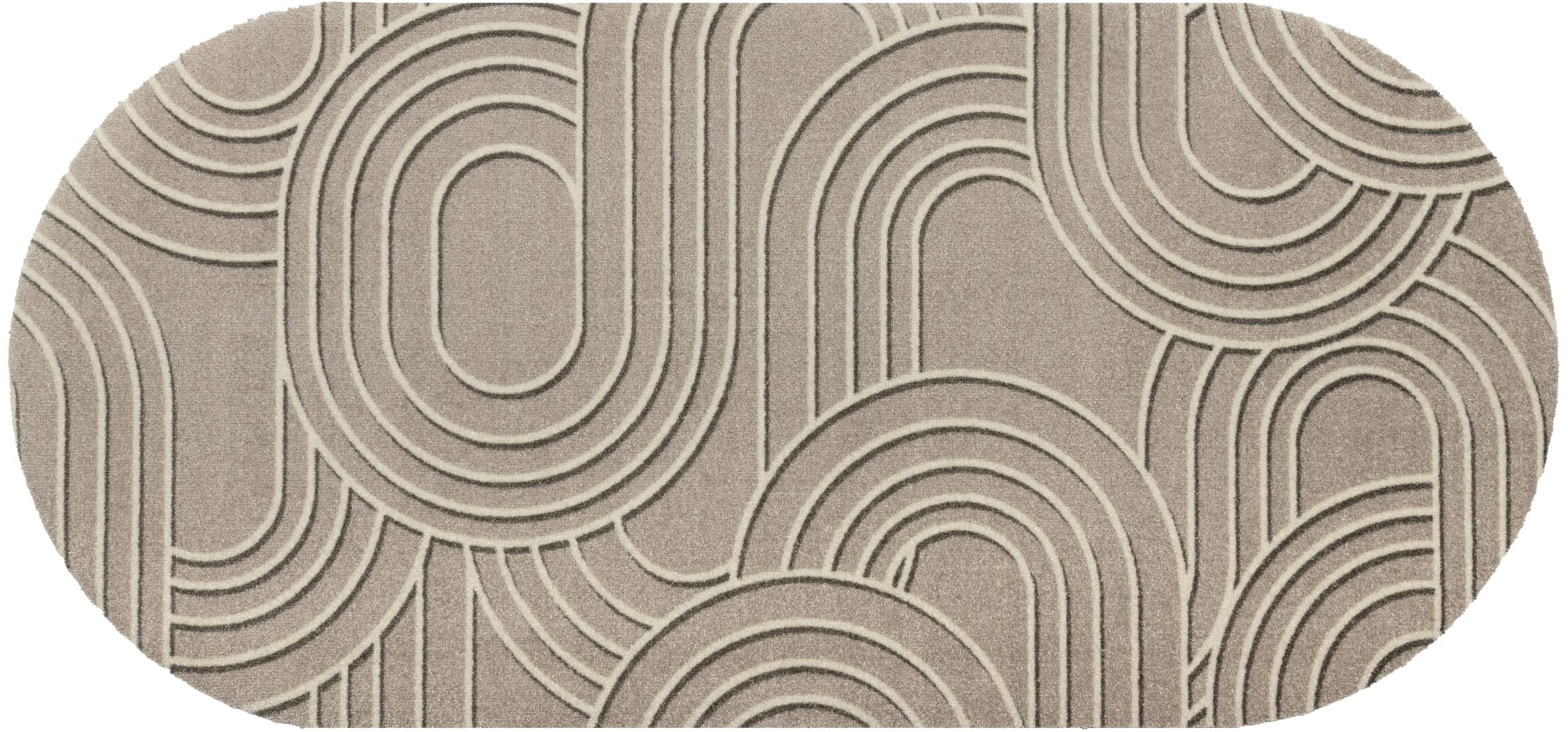 wash+dry Doormat with Sand Twist Design 70 x 150 cm Washable Inside and Outside