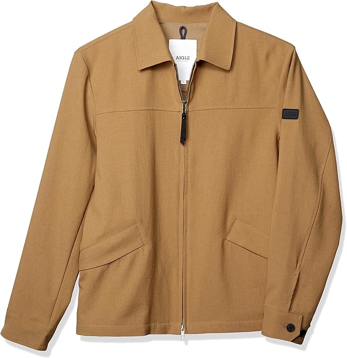 Amazon エーグル Outer Wears 撥水 ラオウズ ブルゾンジャケット メンズ ダークベージュ 日本 00l 日本サイズl相当 コート ジャケット 通販