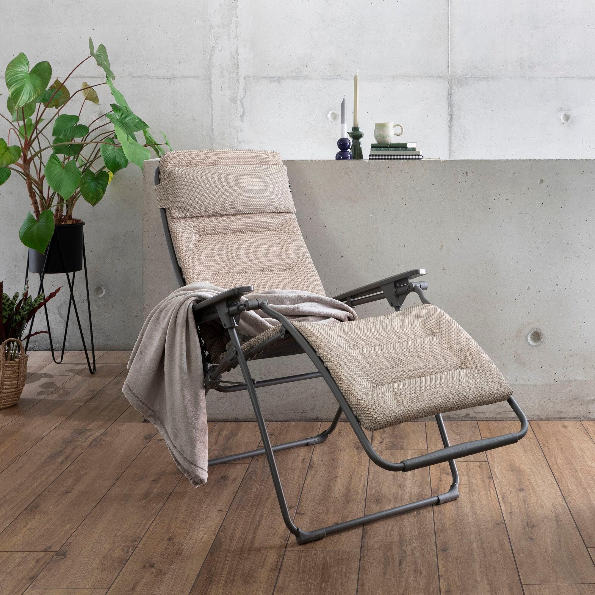 Lafuma - Fauteuil Pliant matelassé Zéro Gravité