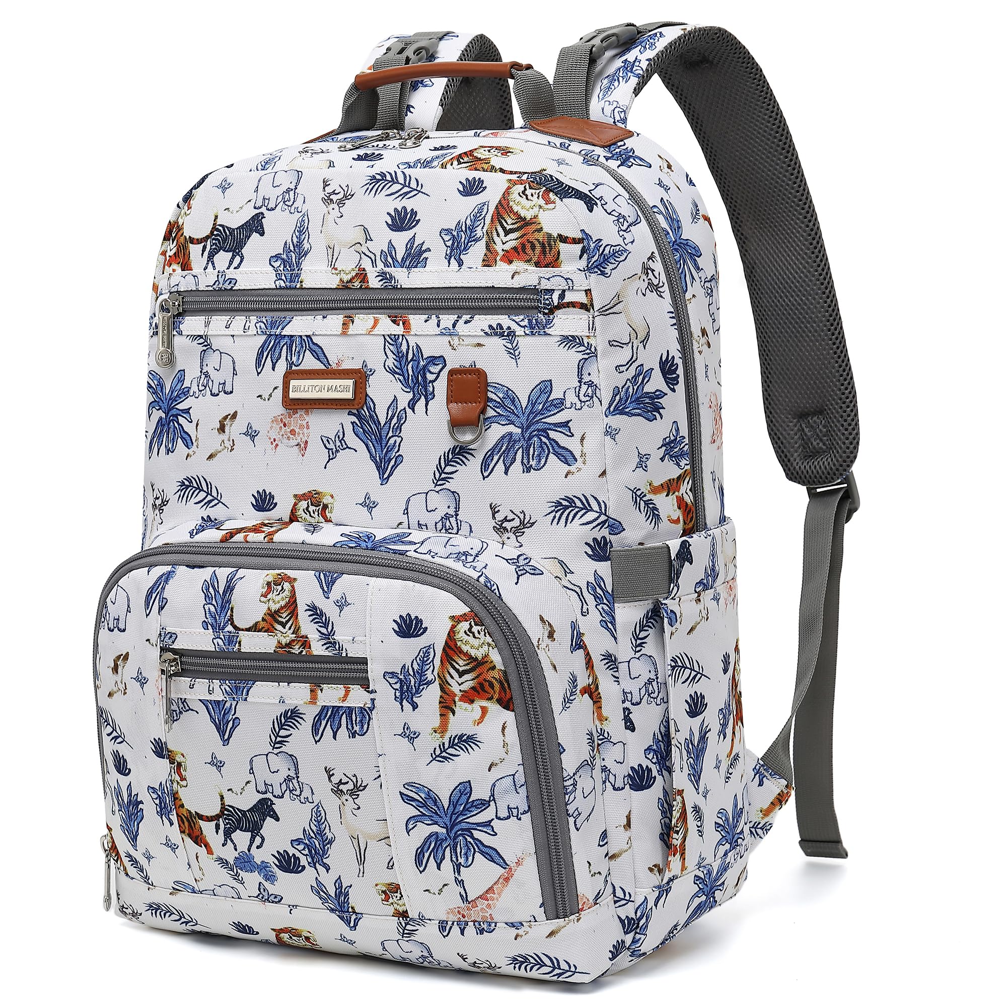 BILLITON MSHI Diaper Bag Backpack (Grey), Animal Beige, L, Modern