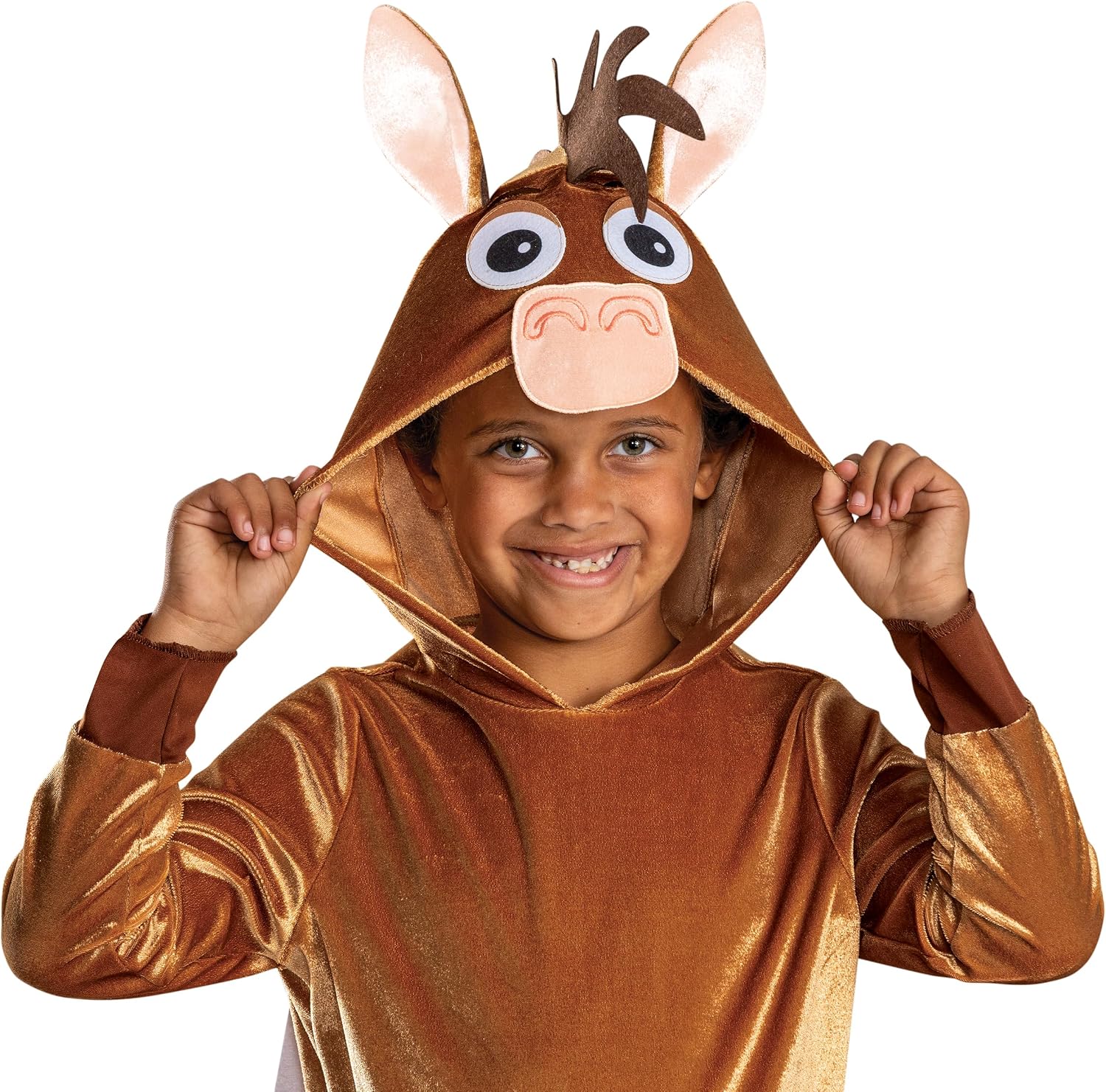 Disney Toy Story Bullseye Costume, Officially Licensed Halloween Hooded Jumpsuit Outfit