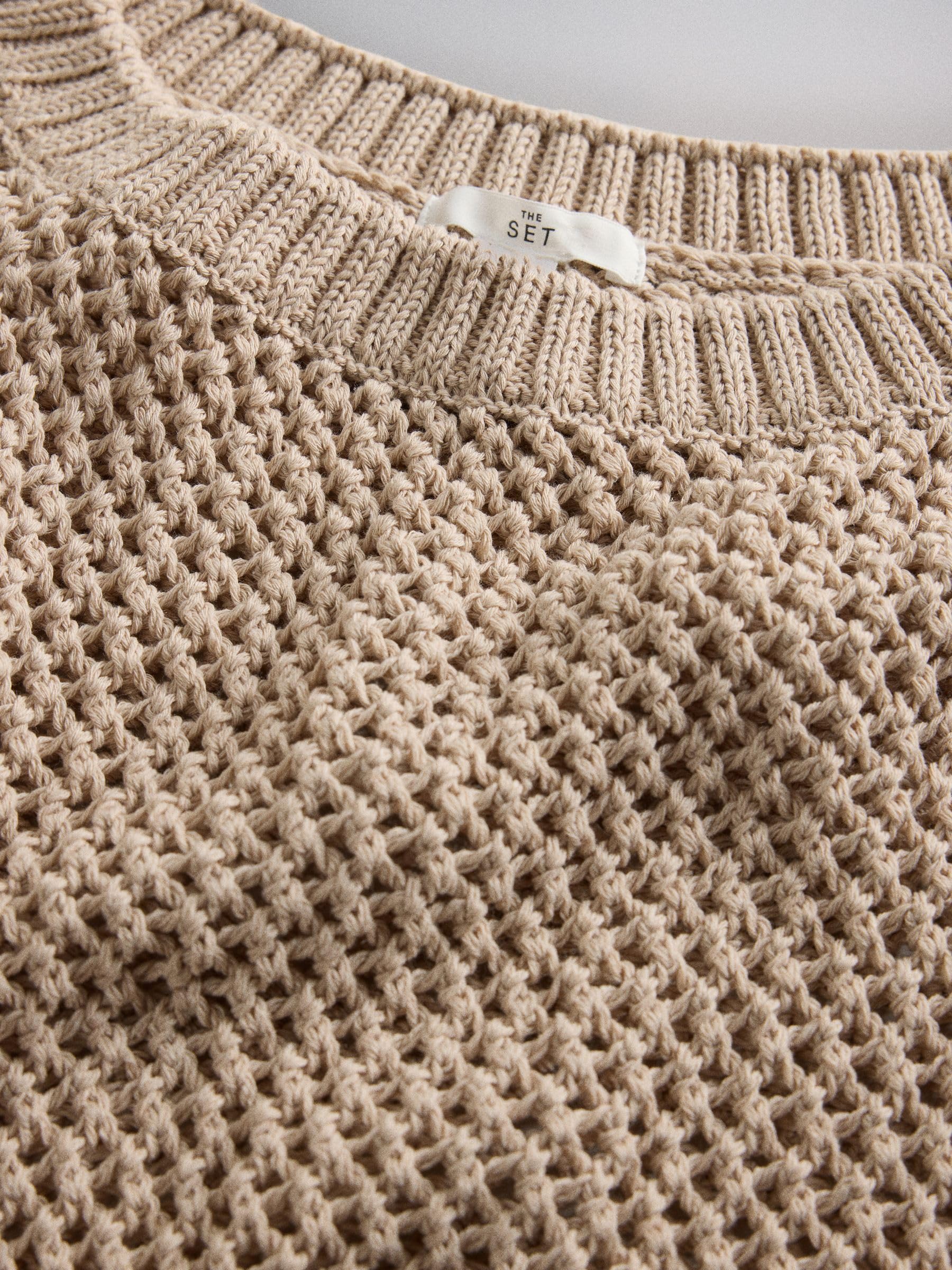 THE SET Donne Confezione da 2 Maglie Traforate | Adulto, con scollo a barchetta, Standard