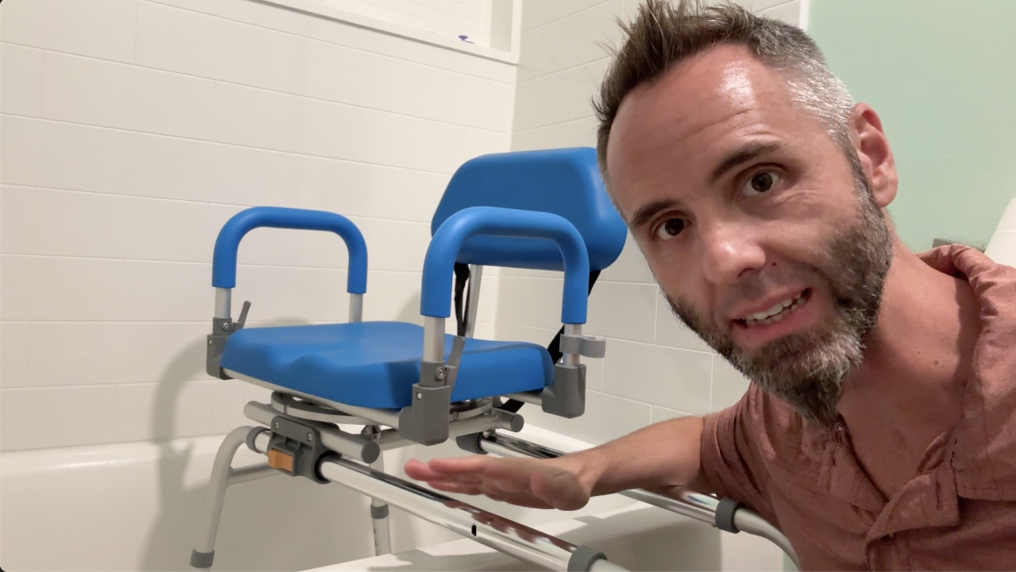 BEST Shower Chair for Elderly? | Sliding and Swivel Seat