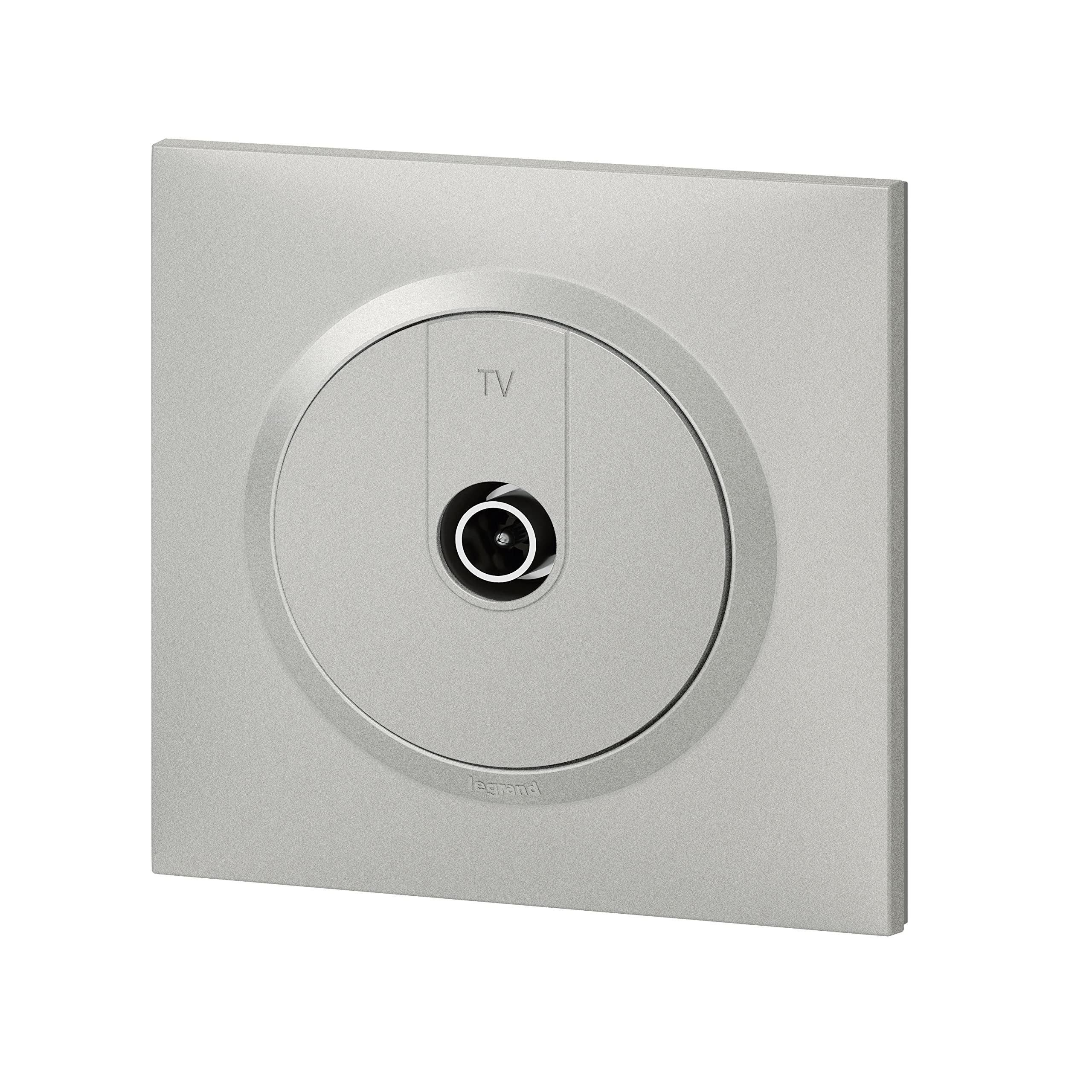 Legrand - Dooxie Shielded Star TV Socket Supplied with Square Aluminium Plate and Claws - Blister Packaging - Image 2
