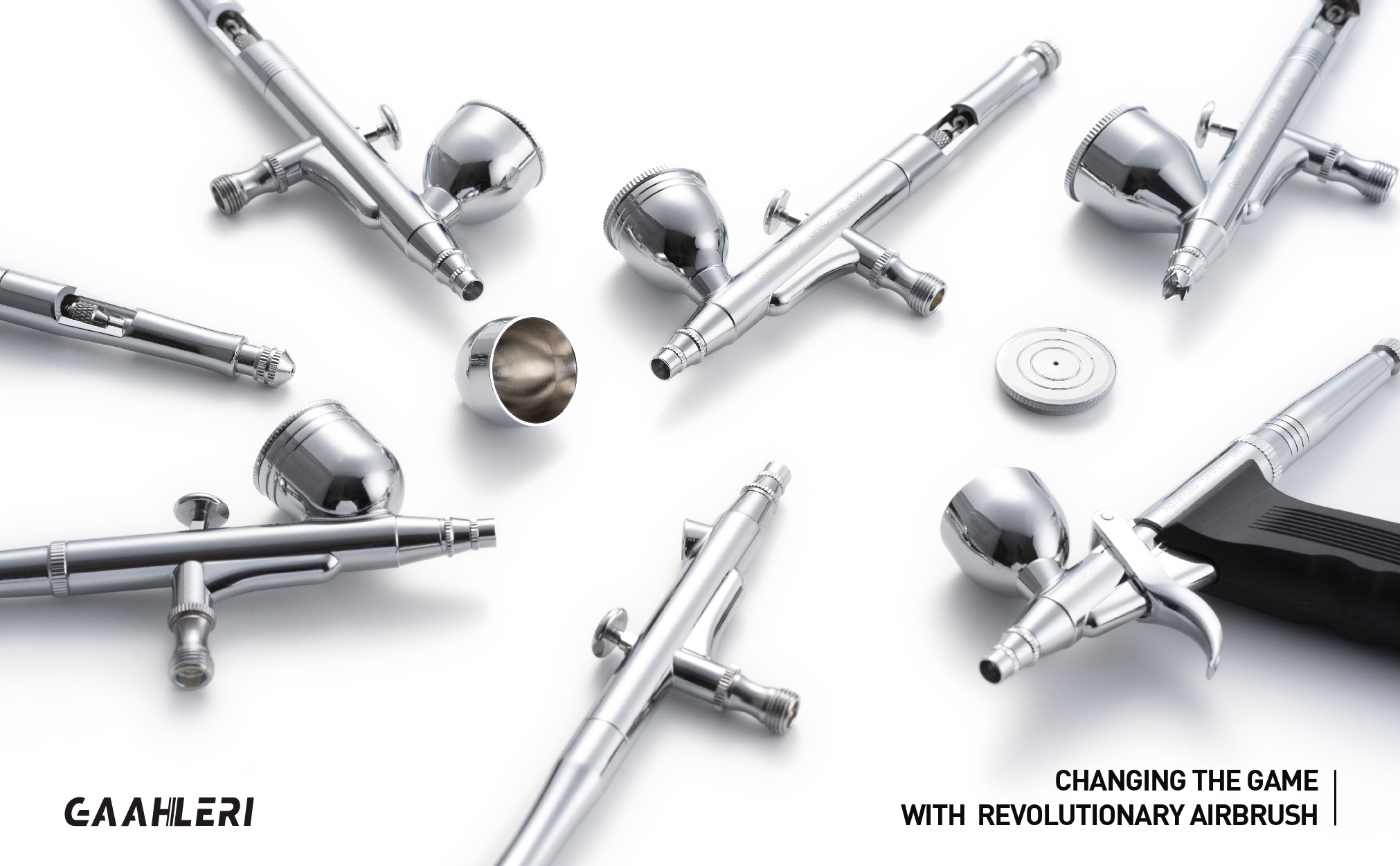 LUOFANG Airbrush Set Double Action - Airbrush Pistole Mit Farbbecher Für Modellbau & Kunst