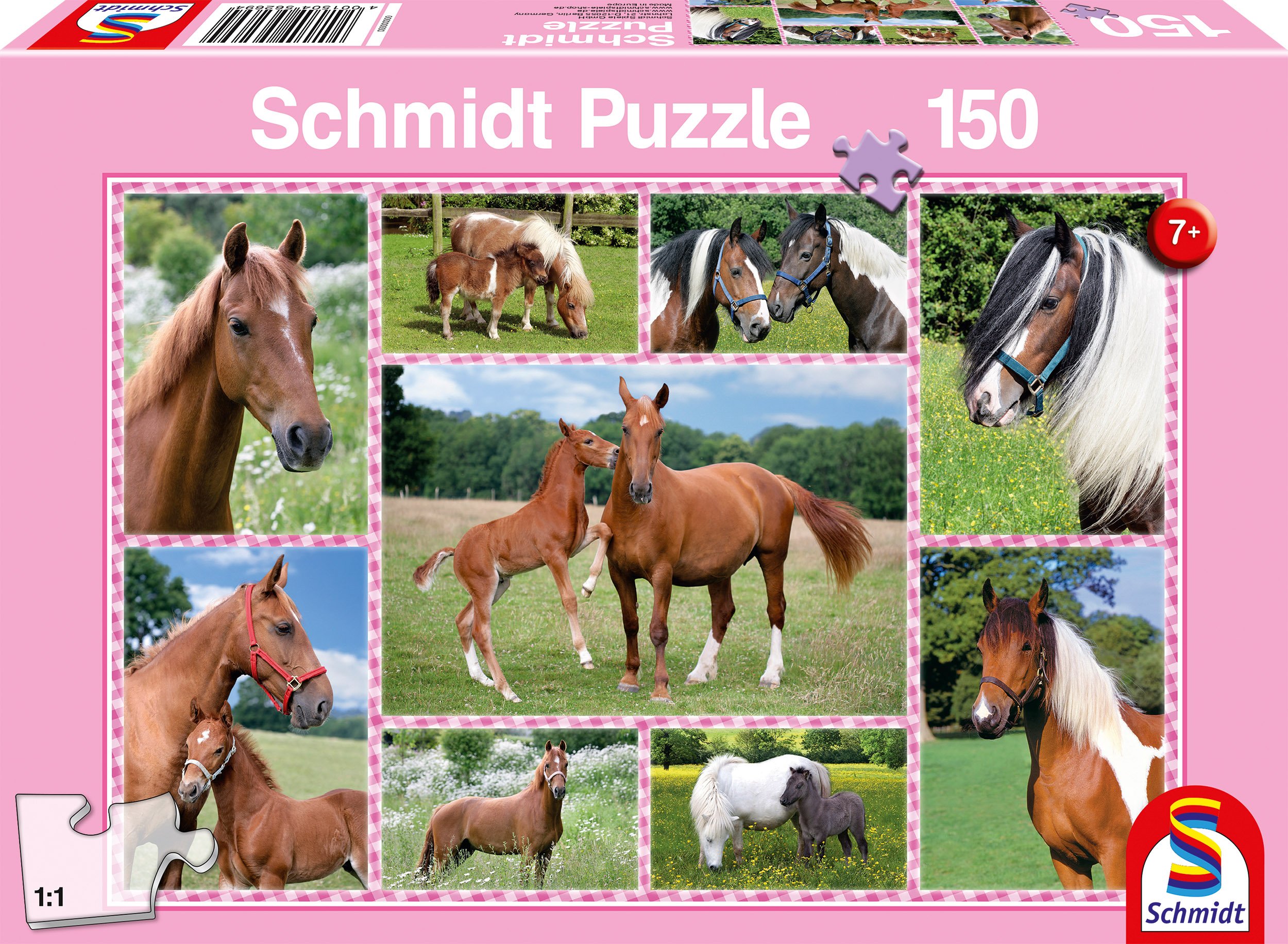 Schmidt Spiele Puzzle Cavalli da Sogno, 150 Pezzi, Colore Meerkleurig, medium, 56269