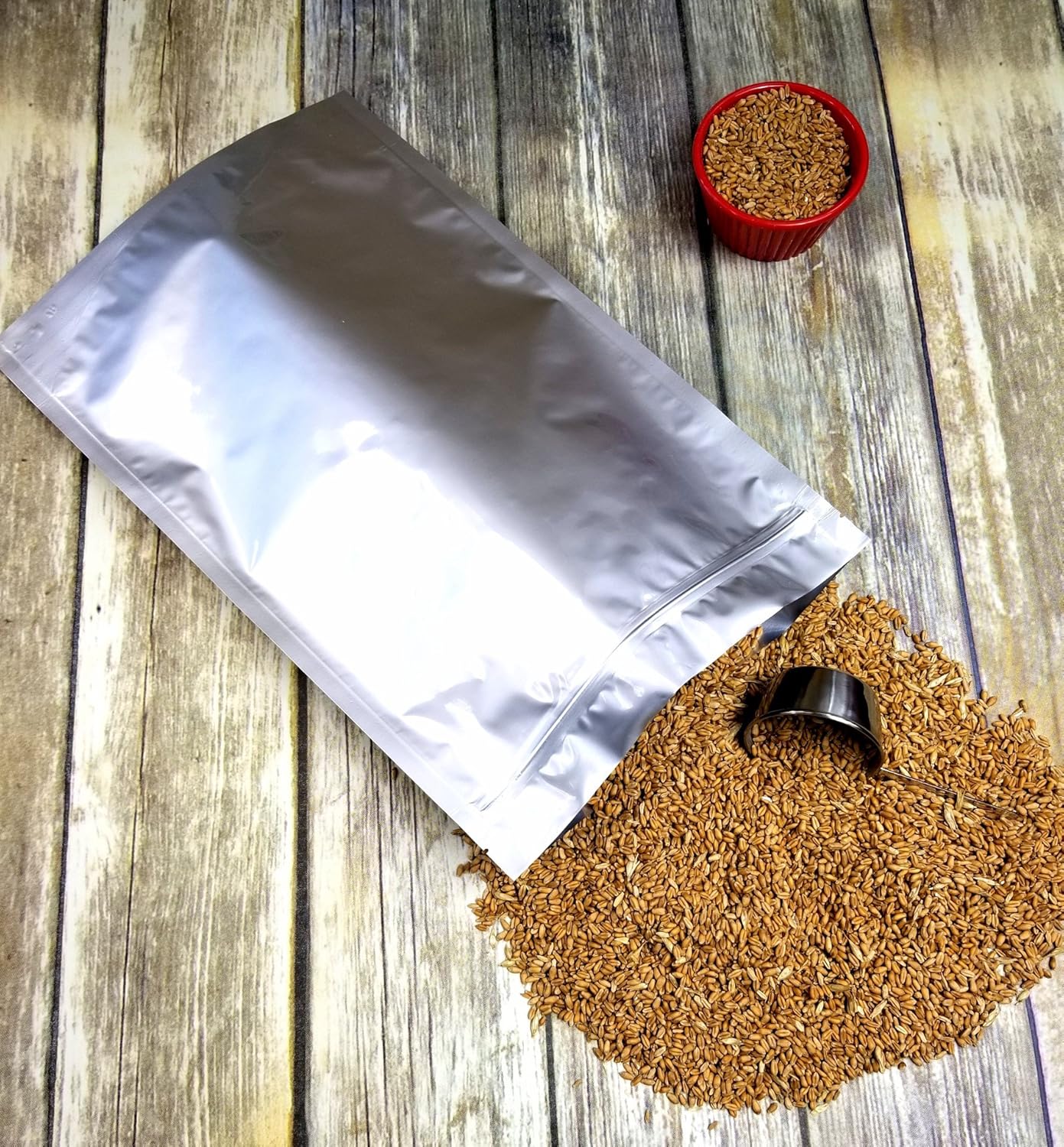 ShieldPro Odor-Proof Zip Seal 5 Mil 1 Gallon Gusseted Aluminum Foil Mylar Bag (10"x16"x4") for Long Term Storage of Food (50)