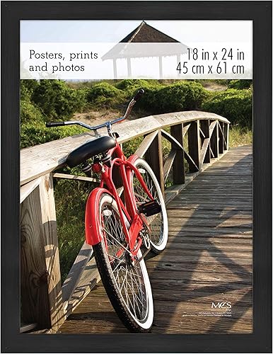 MCS - Marco para póster con estilo de museo, en ónix, de 18 x 24pulgadas