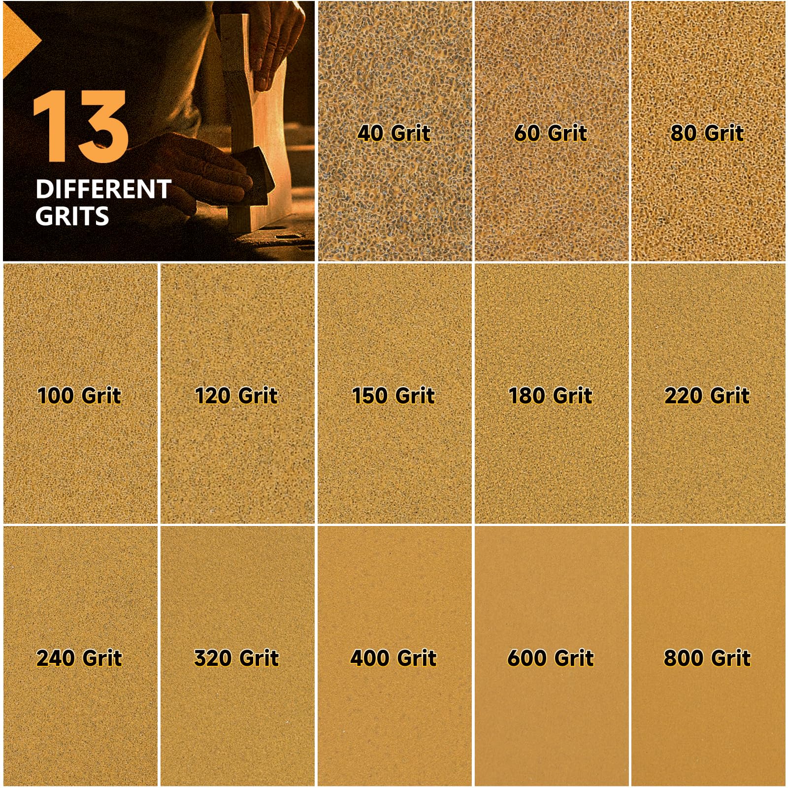 70 mm x 12 m Rouleaux de papier de verre Attaches autocollantes, Pour le bois, le métal, le plastique, l'automobile, le bloc de ponçage, Grain 150