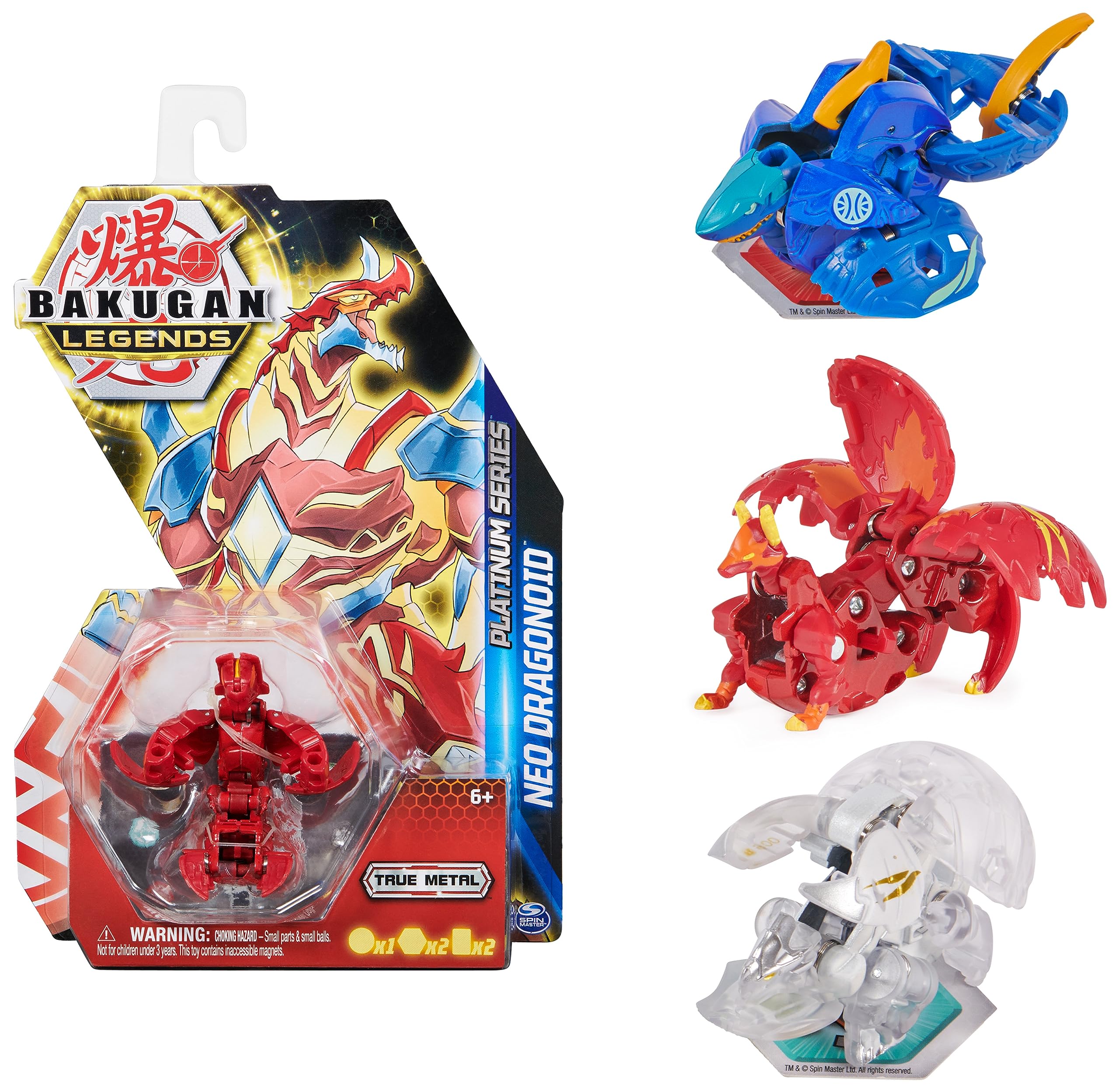 BAKUGAN Legends, Platinum Series True Metal, 2 BakuCores, Gate and Character Card, Kids’ Toys for Boys, Ages 6 and Up STYLES MAY VARY