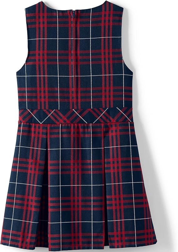 Lands' End Girls Uniform Plaid Jumper