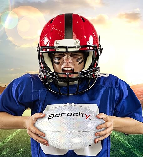 Miniatura 4 de Footballs for Kids - Reflective Iridescent Rainbow Hex Pattern Boy and Girl Official Match Football - 4 Premium Durable Training Balls