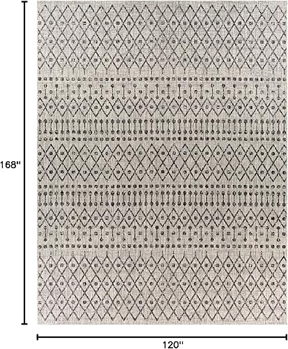 Vista 44 de Livabliss Hinata - Alfombra marroquí para exteriores, 12 x 15 pies, color negro