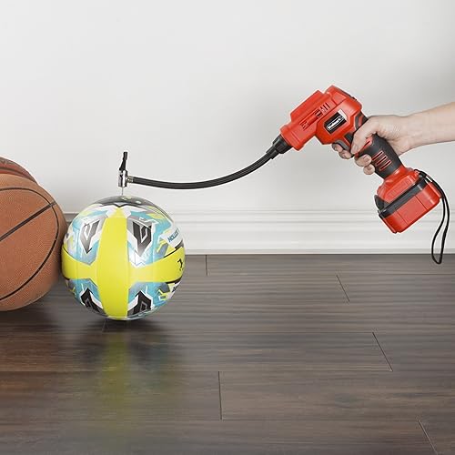 Miniatura 5 de Compresor de aire automático con batería de litio de 20 V, inflador de neumáticos inalámbrico para automóvil, bicicleta, equipo deportivo y más