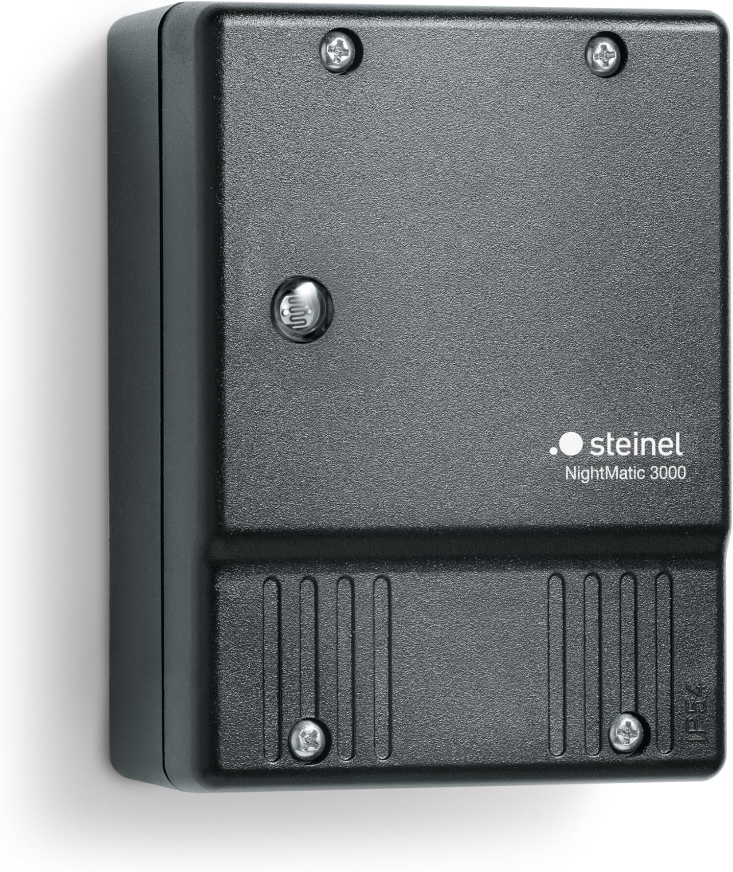 Twilight Switch NightMatic 3000 black, Photoelectric Lighting Controller, Night-Time Economy Mode