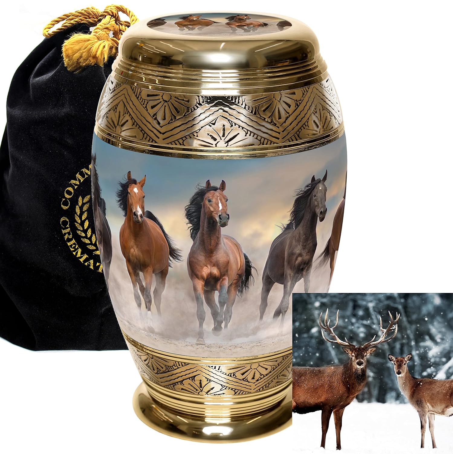 Buy Wild Horses Cremation Urns for Human Ashes Adult Female