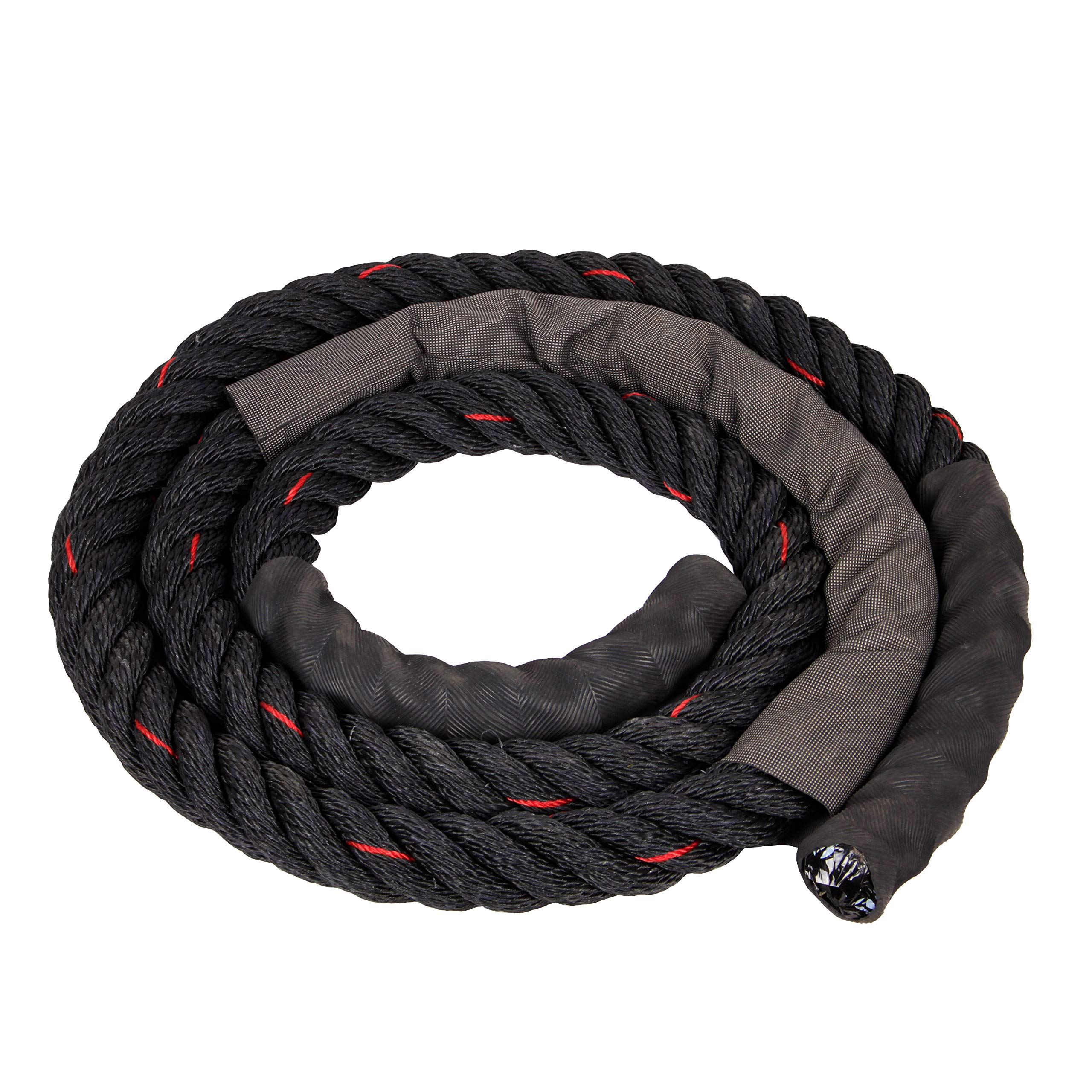 AZUKA® Ultimate Fitness Heavy Workout Jump/Skipping Rope 1.5 Inch x 10 ft. for Intense Workout (Black with red Tracer) (B08YX95VSD) Amazon Price History, Amazon Price Tracker