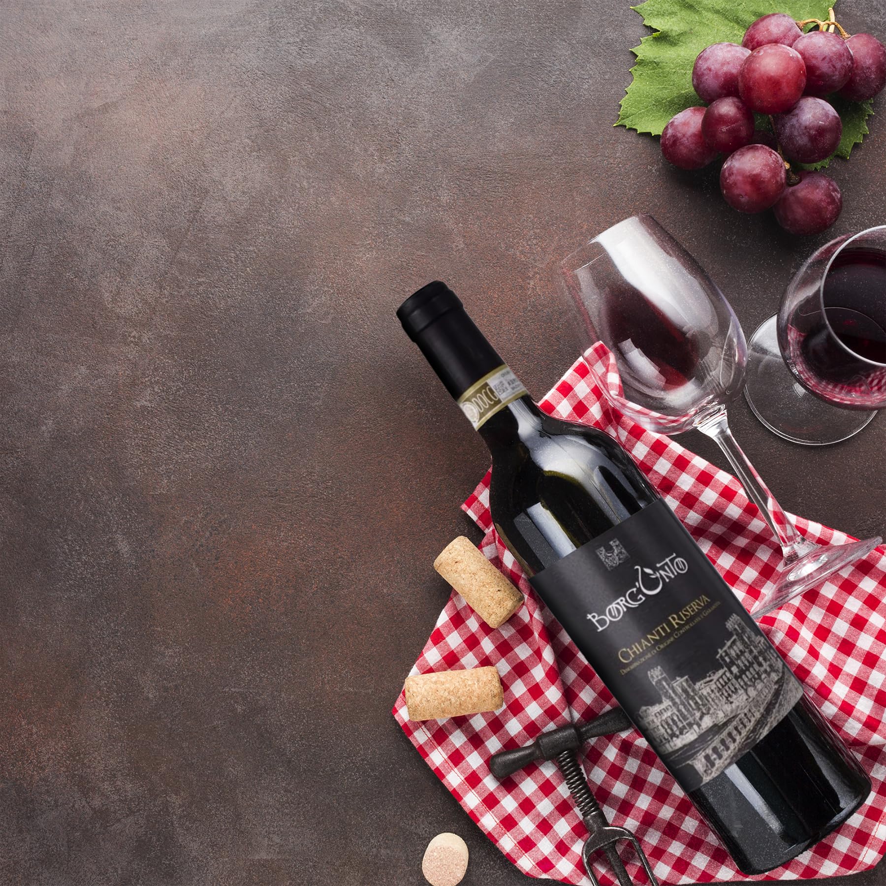 Borgunto® Chianti Riserva 2020 - Toskanischer Rotwein D.O.C.G. Colli Aretini - Paket 6 x 0,75L