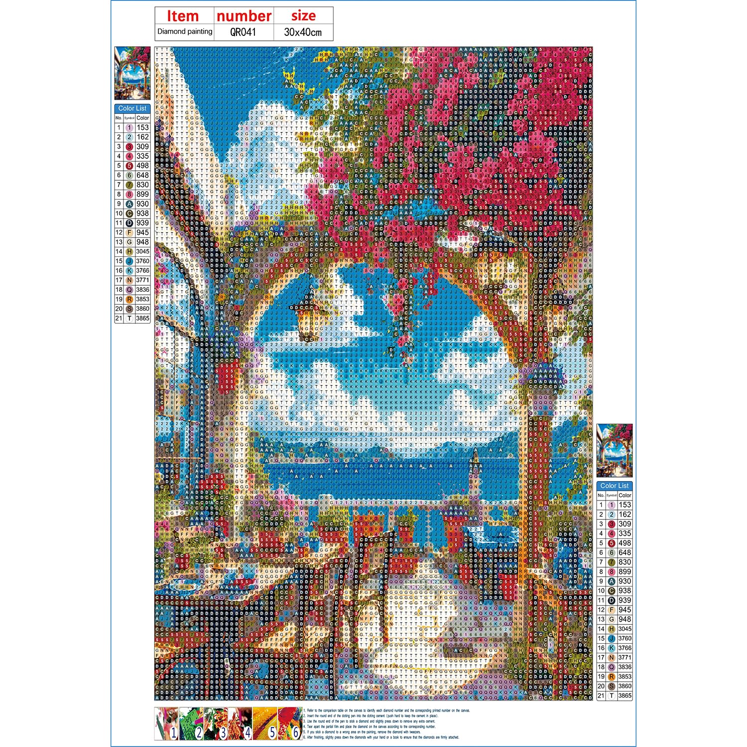 RICUVED Nature Peinture Diamant 5D Complet, Diamond Painting Paysage Diamant Peinture Point, Kit De Peinture Diamantée Montagne DIY Pour Adulte, Décoration Murale Decor 30x40cm